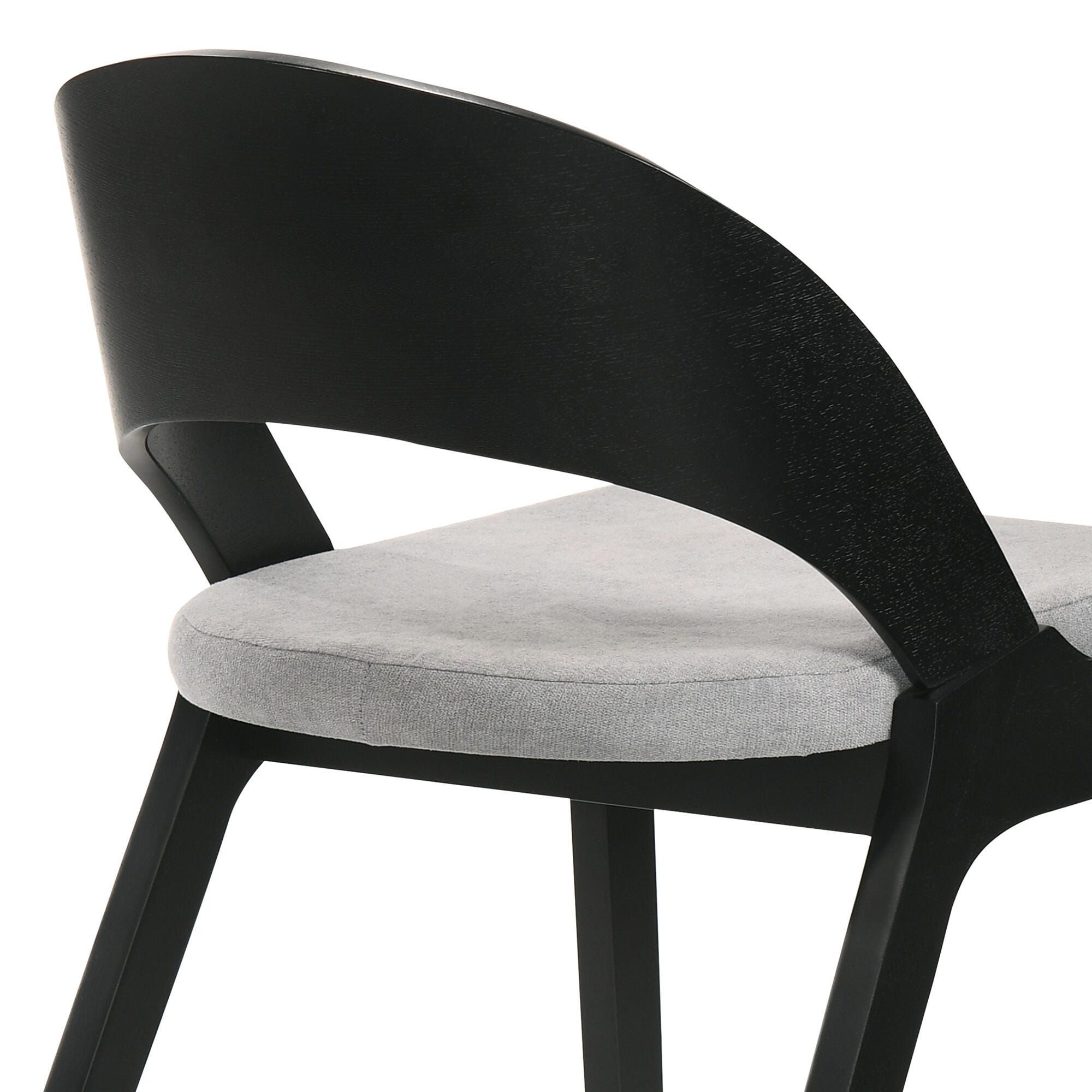 Polly Dining Chair (Set of 2), Gray/Black, large