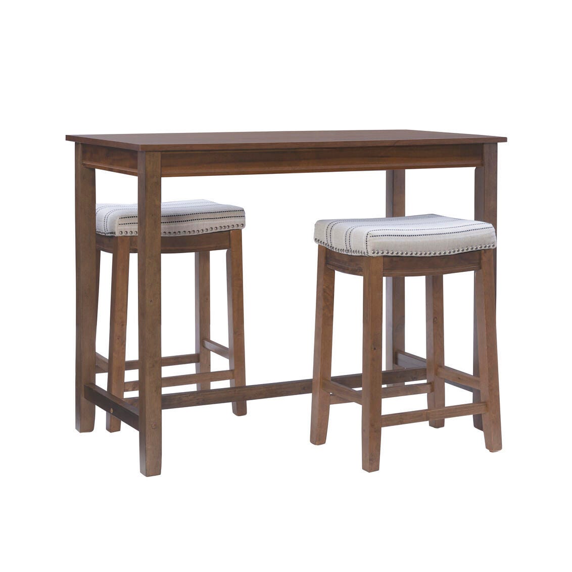 Linon Claridge Counter Height Dining Table and 2 Bar Stools Set