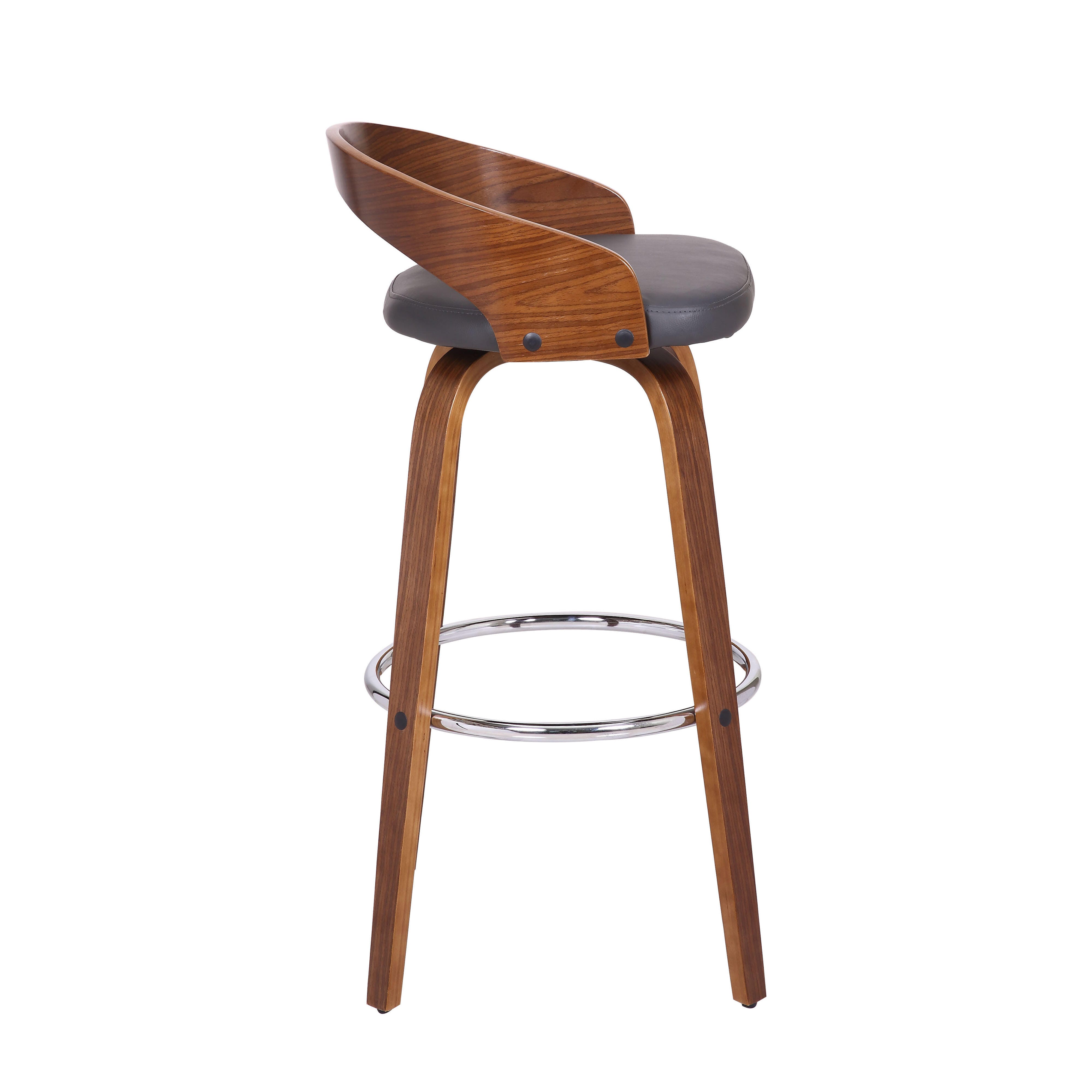 Sonia Barstool, Gray/Chrome, large