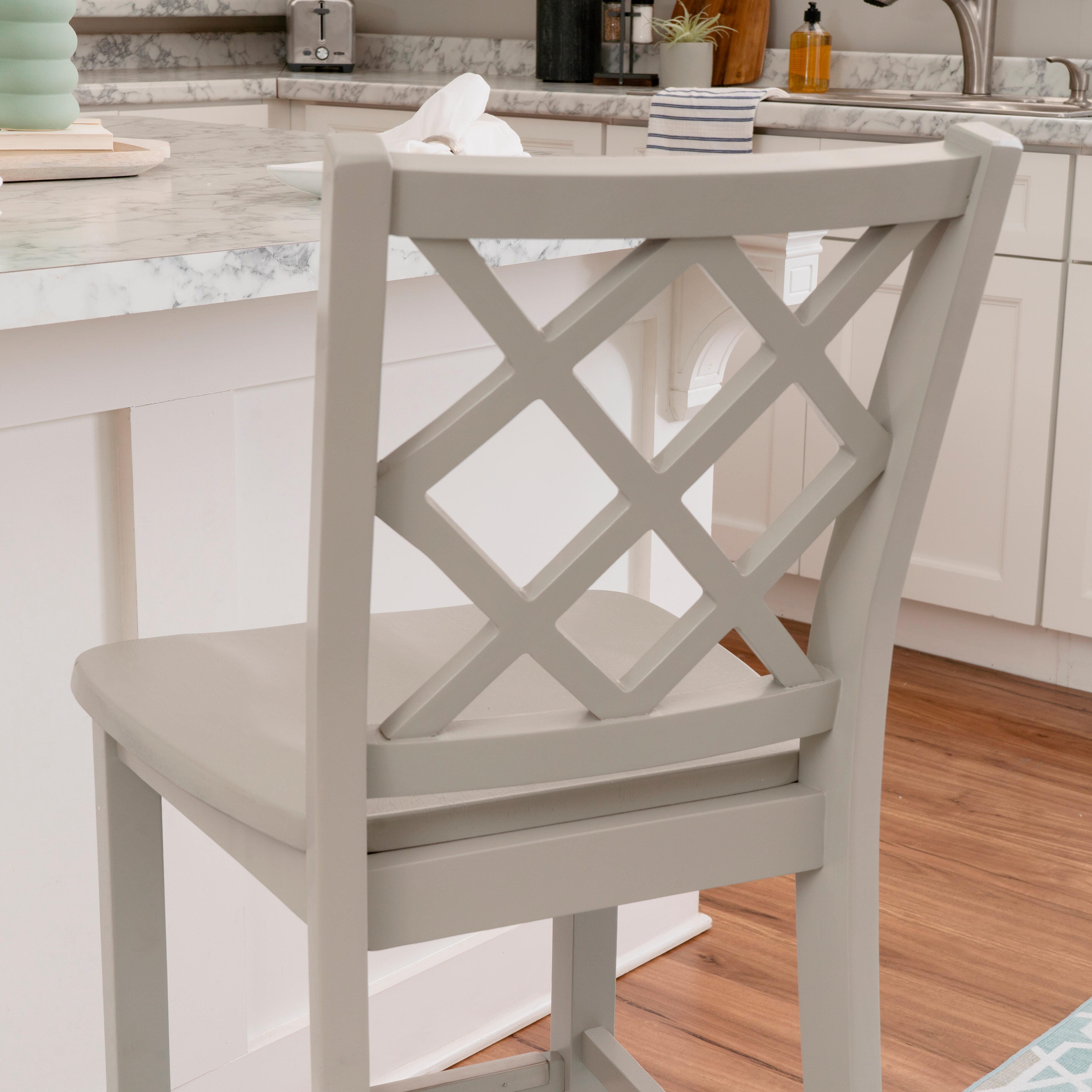 Linon Kolt Counter Stool, Graystone, large
