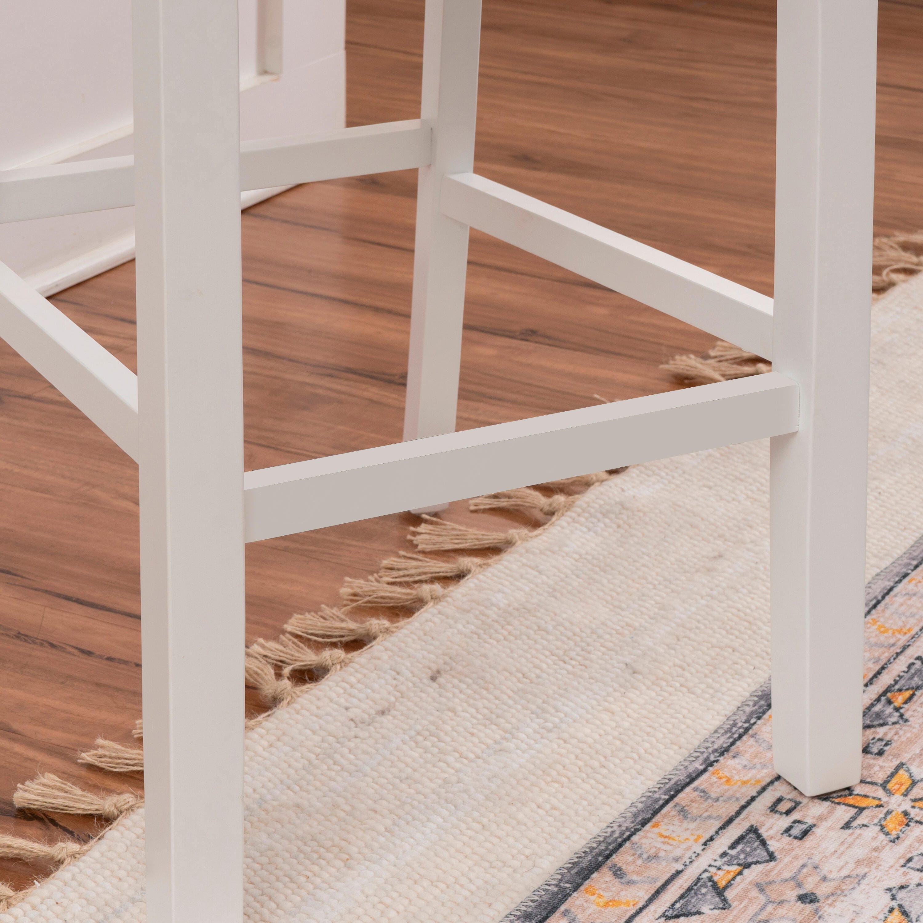 Linon Kolt Counter Stool, White, large
