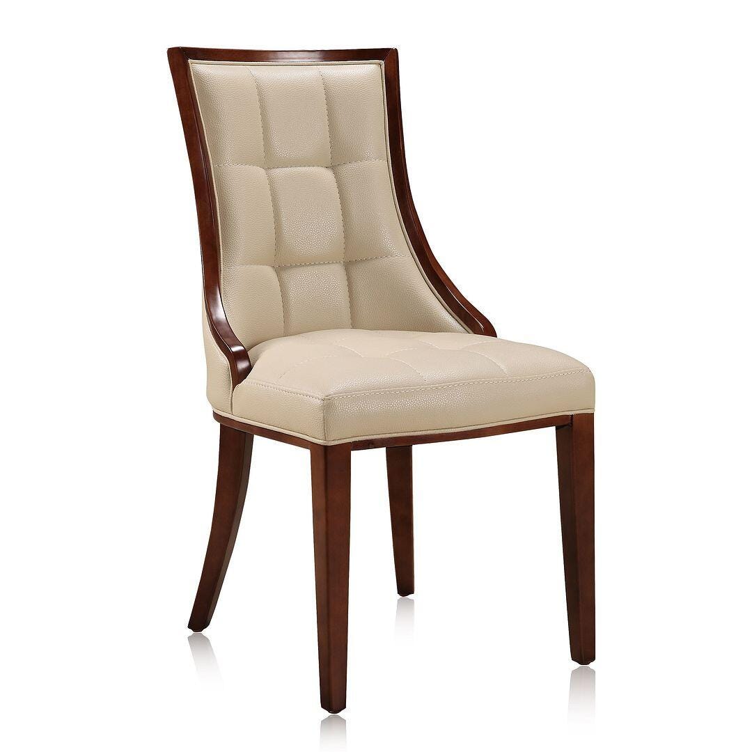 Fifth Avenue Dining Chair (Set of 2), Cream/Walnut, large
