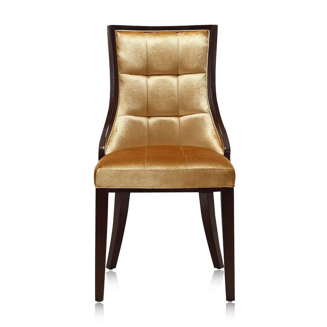 Fifth Avenue Dining Chair (Set of 2), Antique Gold/Walnut, large