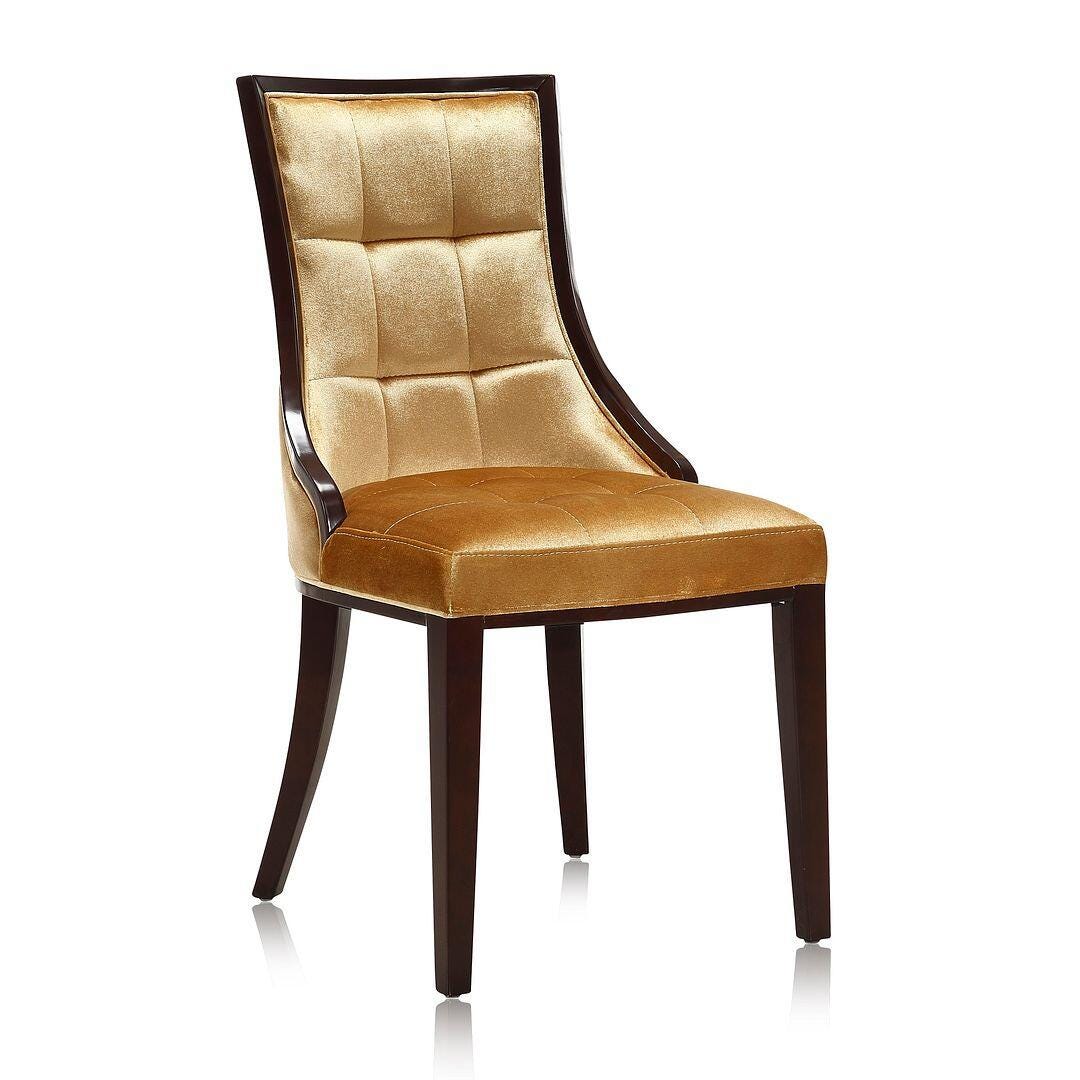 Fifth Avenue Dining Chair (Set of 2), Antique Gold/Walnut, large