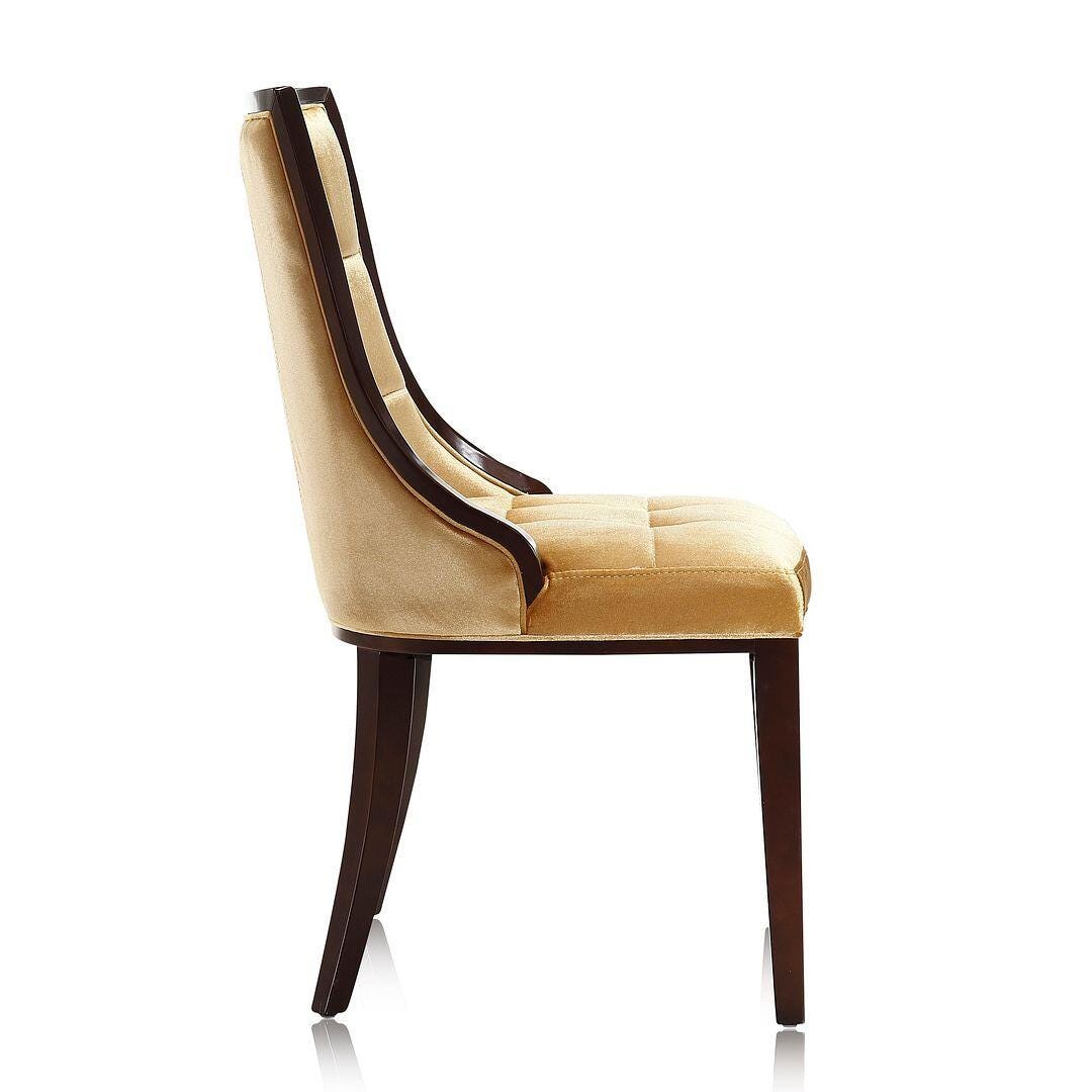 Fifth Avenue Dining Chair (Set of 2), Antique Gold/Walnut, large