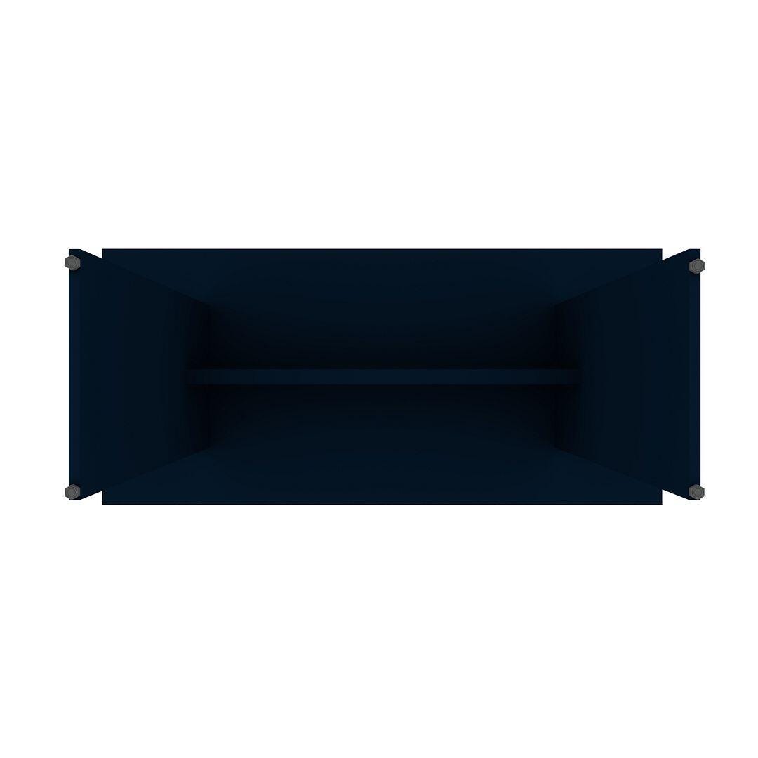 Manhattan Comfort Nomad Dining Table, Blue, large