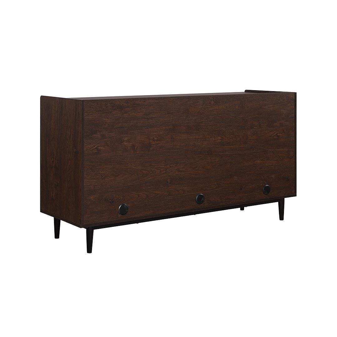 Duane Ribbed Sideboard, Dark Brown/Black, large