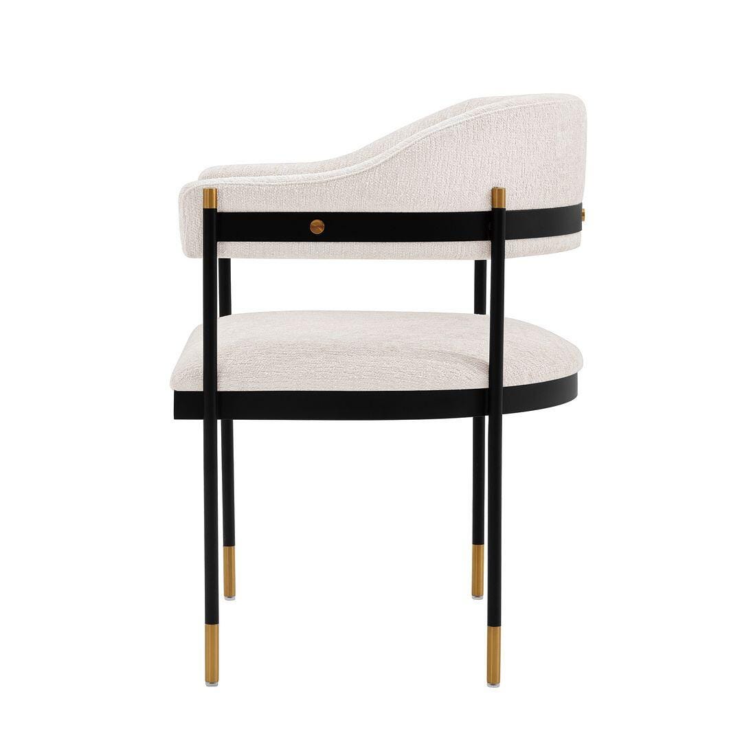 Lia Dining Armchair, Cream, large