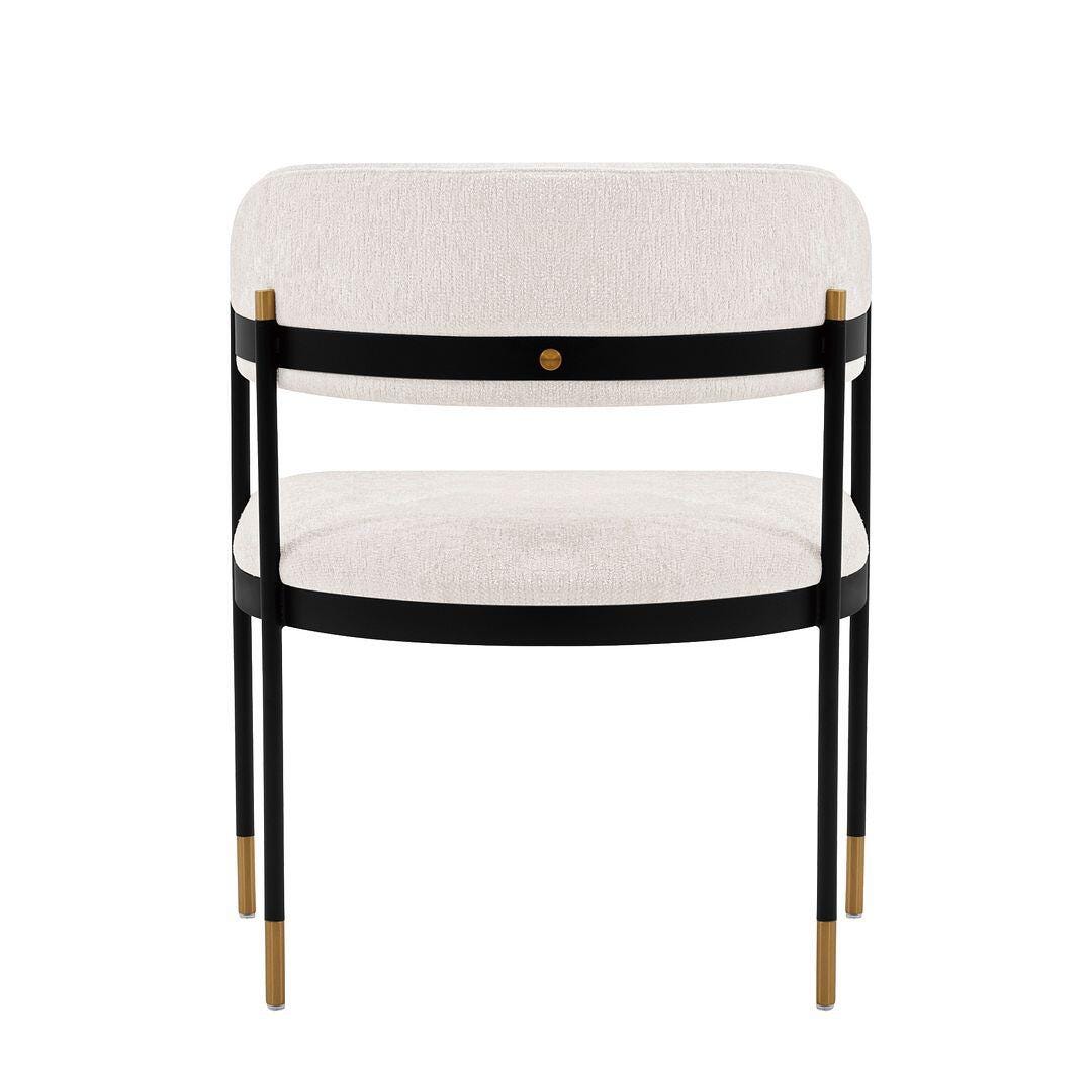 Lia Dining Armchair, Cream, large