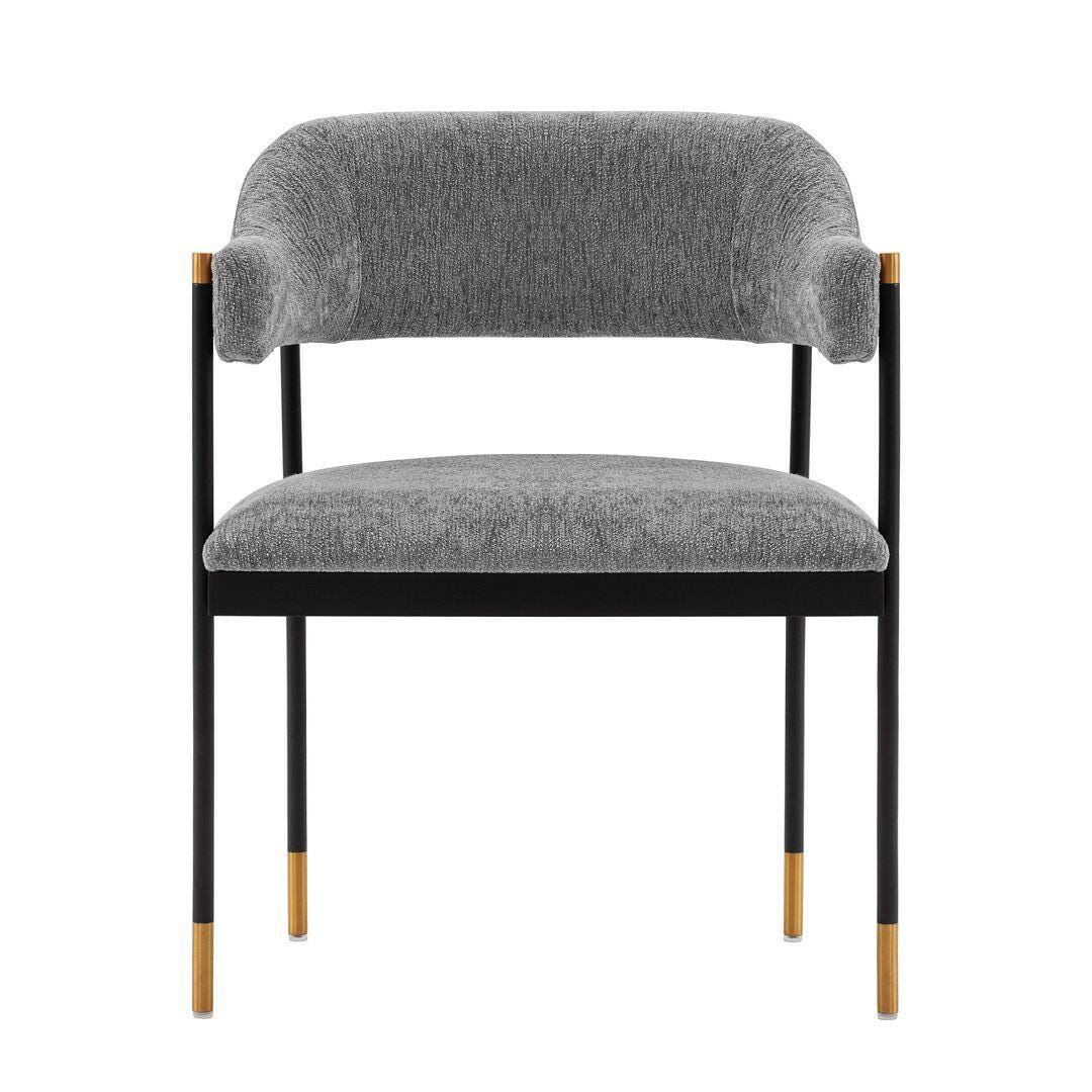 Lia Dining Armchair, Gray, large