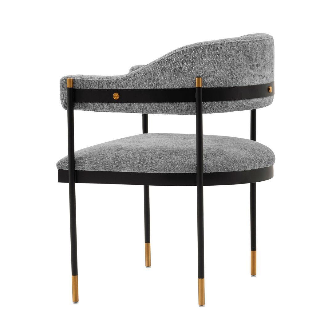 Lia Dining Armchair, Gray, large
