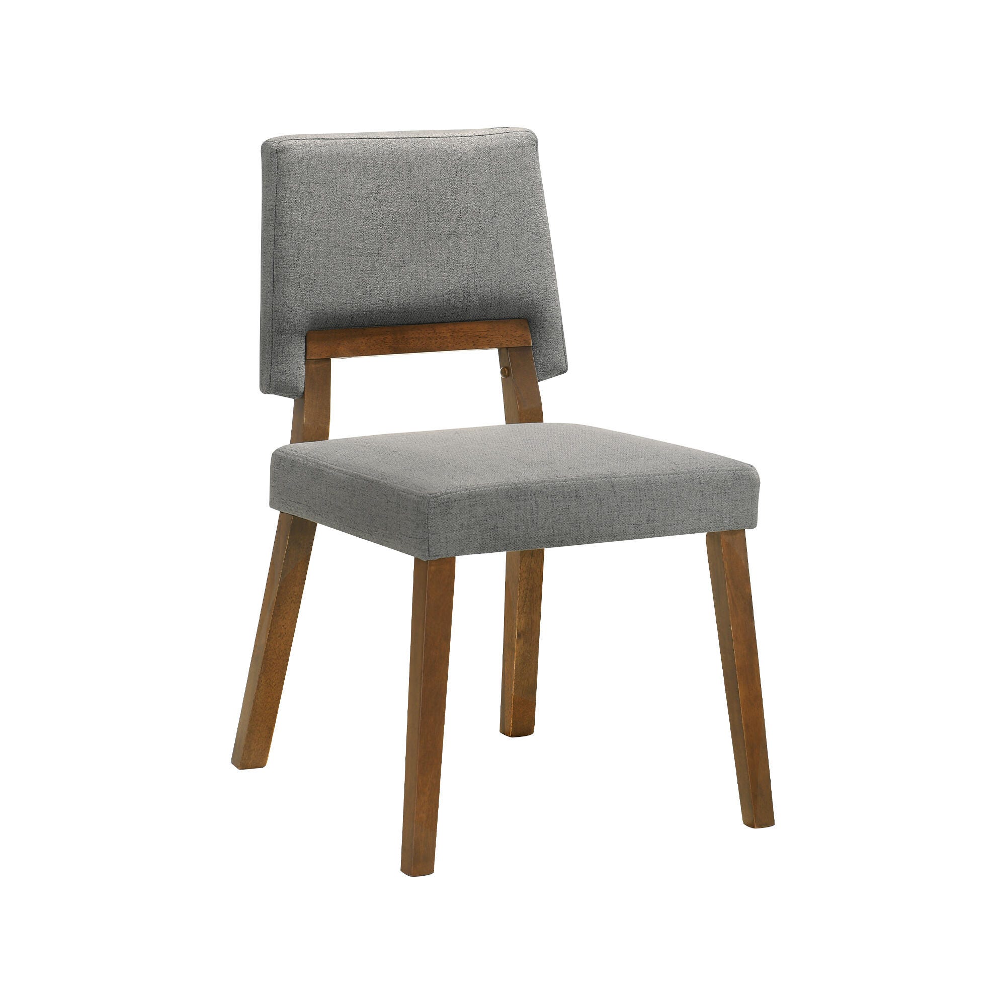 Channell Dining Chair (Set of 2), Charcoal/Walnut, large