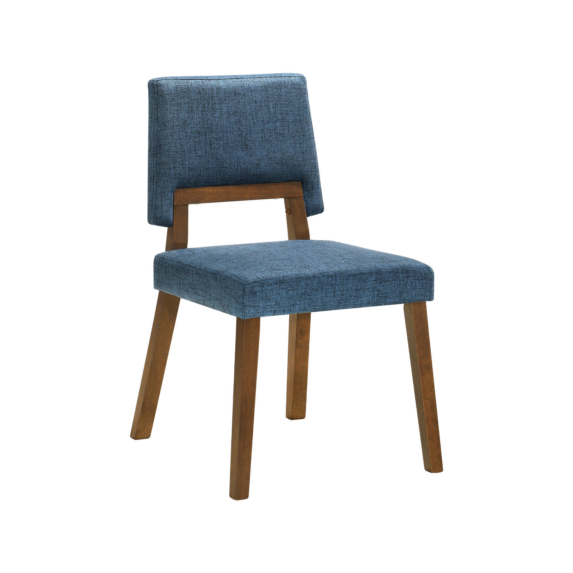 Channell Dining Chair (Set of 2), Blue/Walnut, large