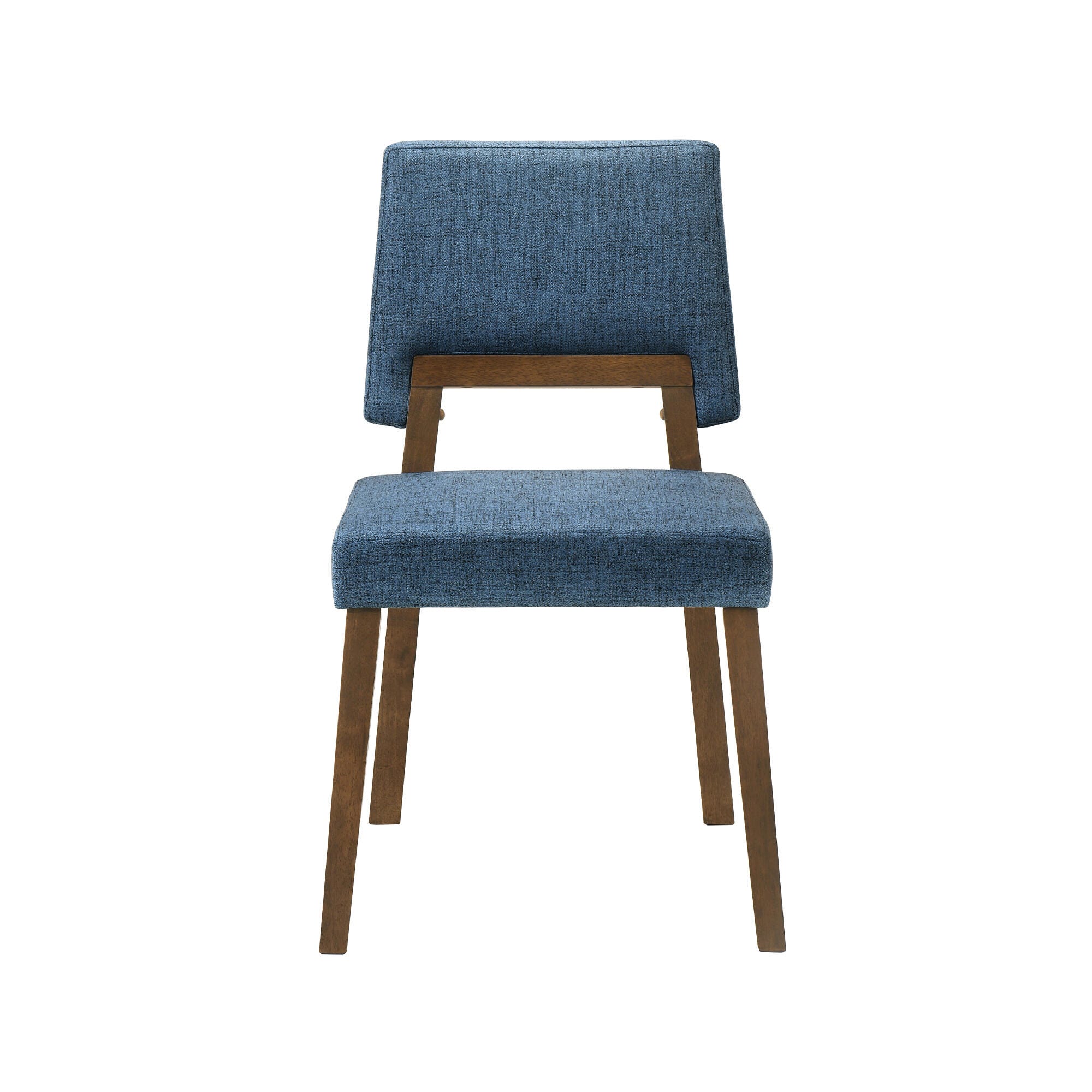 Channell Dining Chair (Set of 2), Blue/Walnut, large