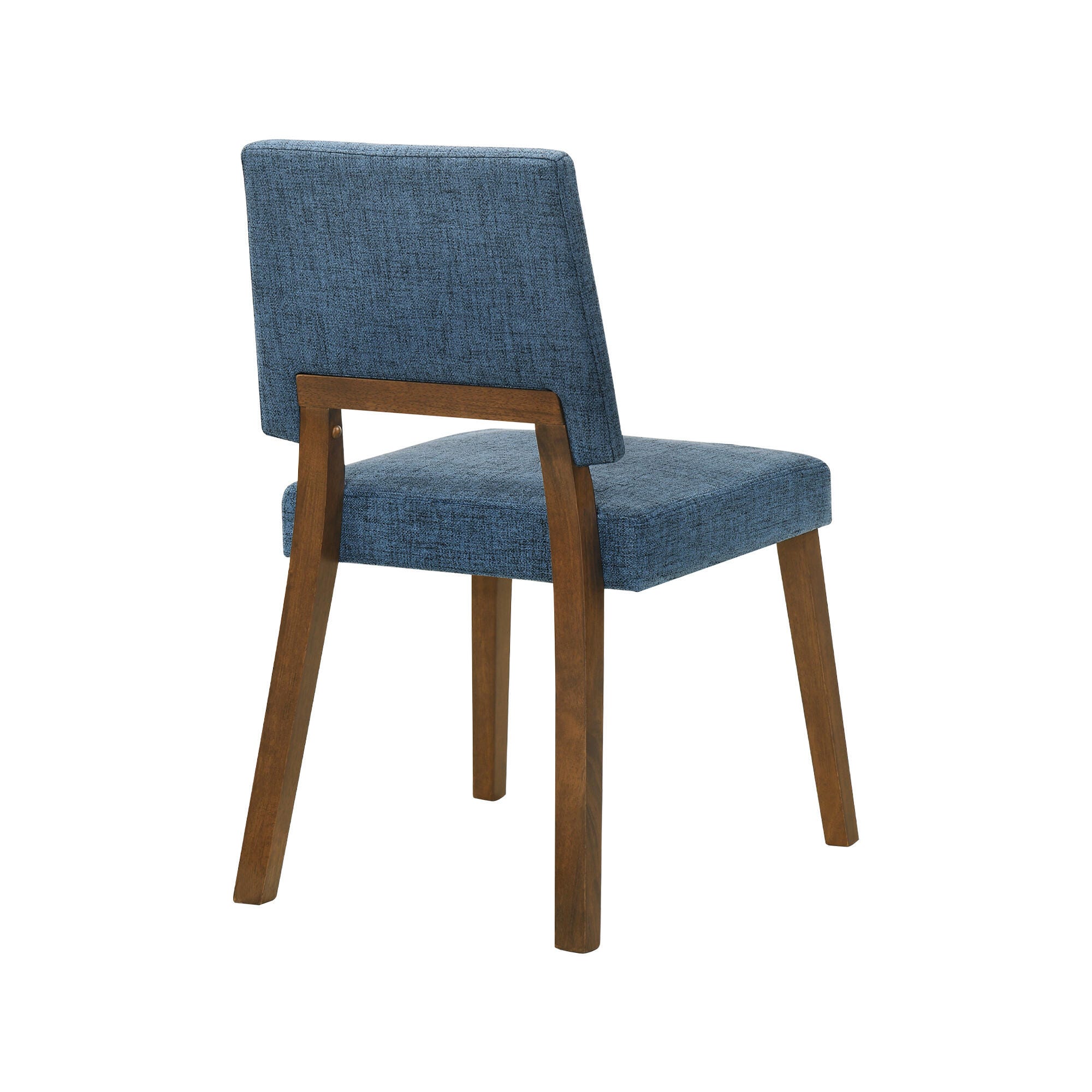 Channell Dining Chair (Set of 2), Blue/Walnut, large