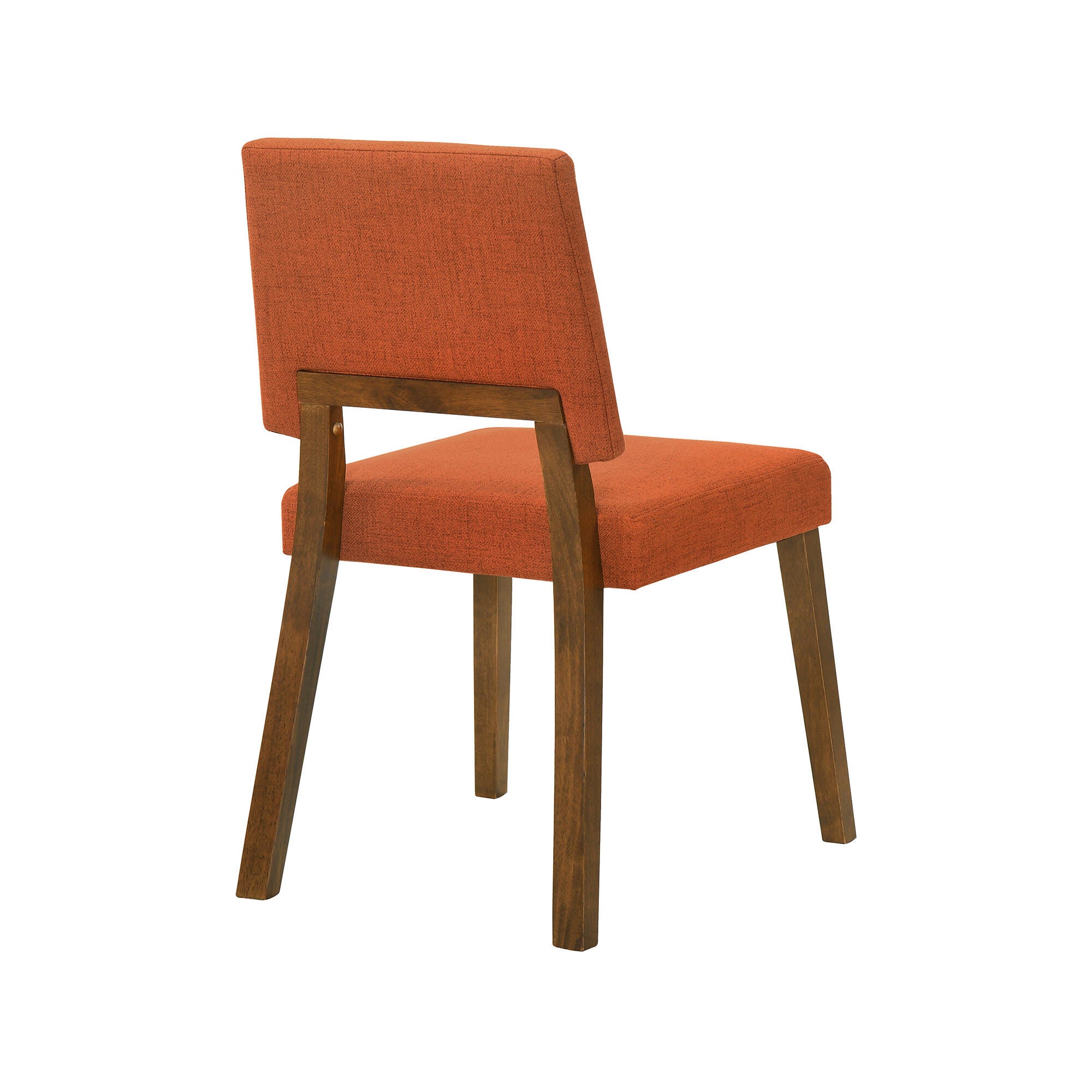 Channell Dining Chair (Set of 2), Orange/Walnut, large