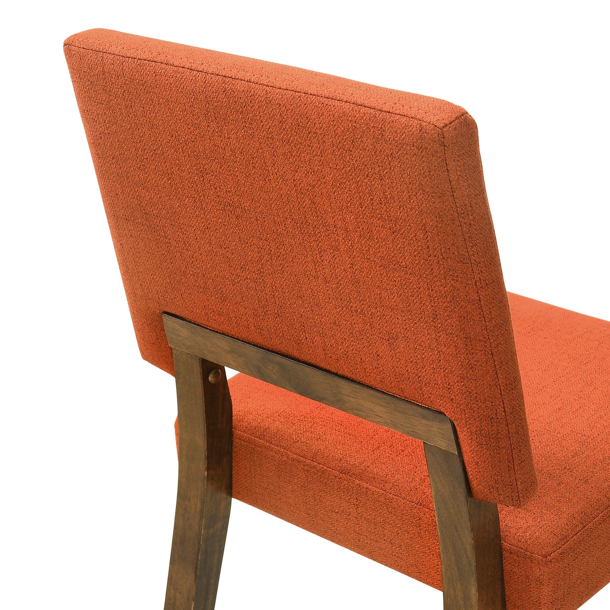 Channell Dining Chair (Set of 2), Orange/Walnut, large