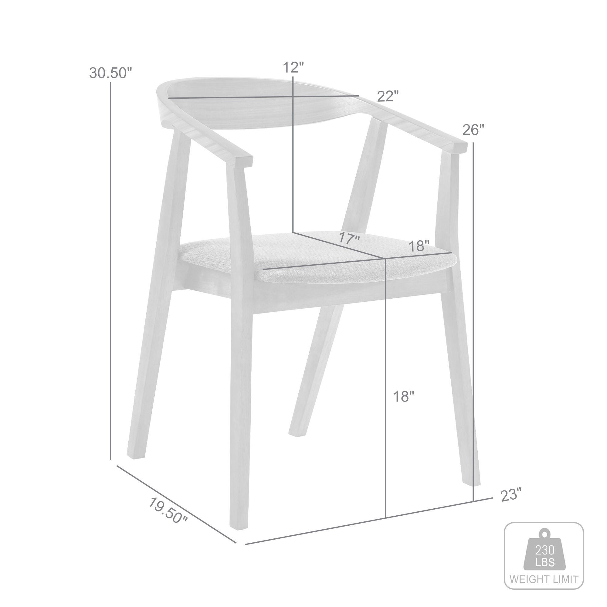 Santana Dining Chair (Set of 2), Orange/Walnut, large