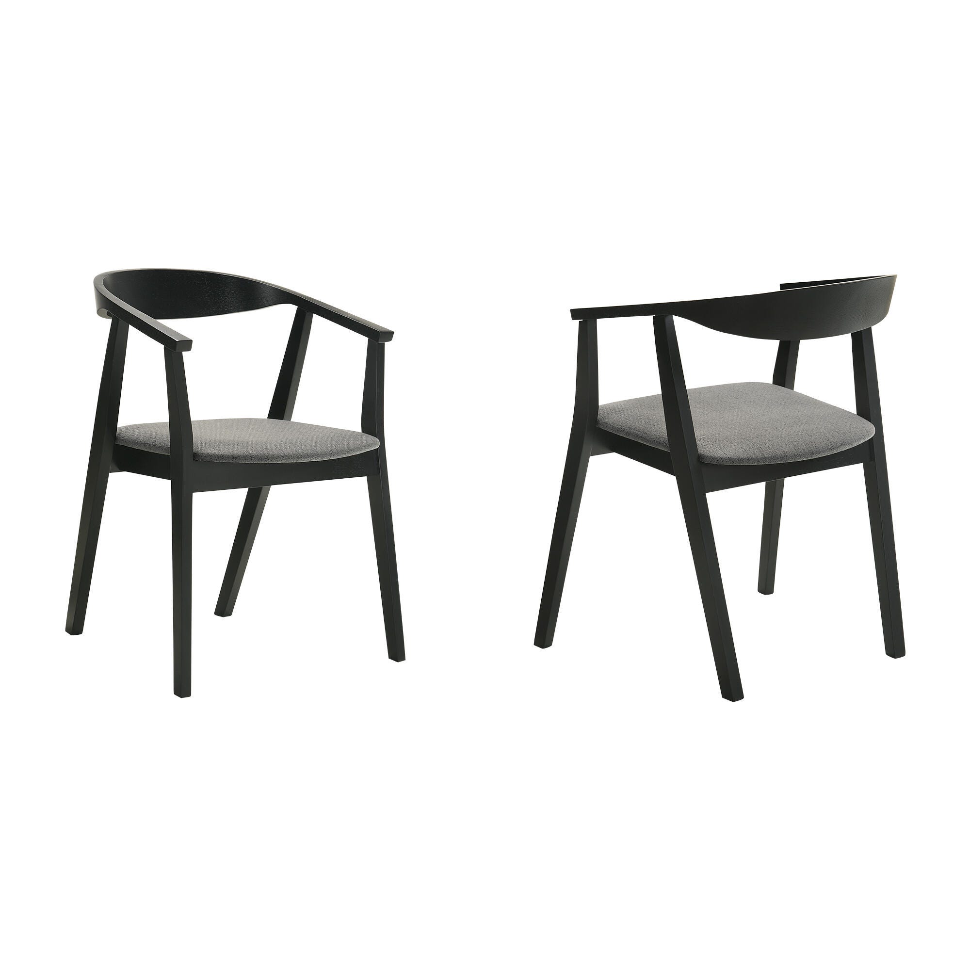 Santana Dining Chair (Set of 2), Charcoal/Black, large