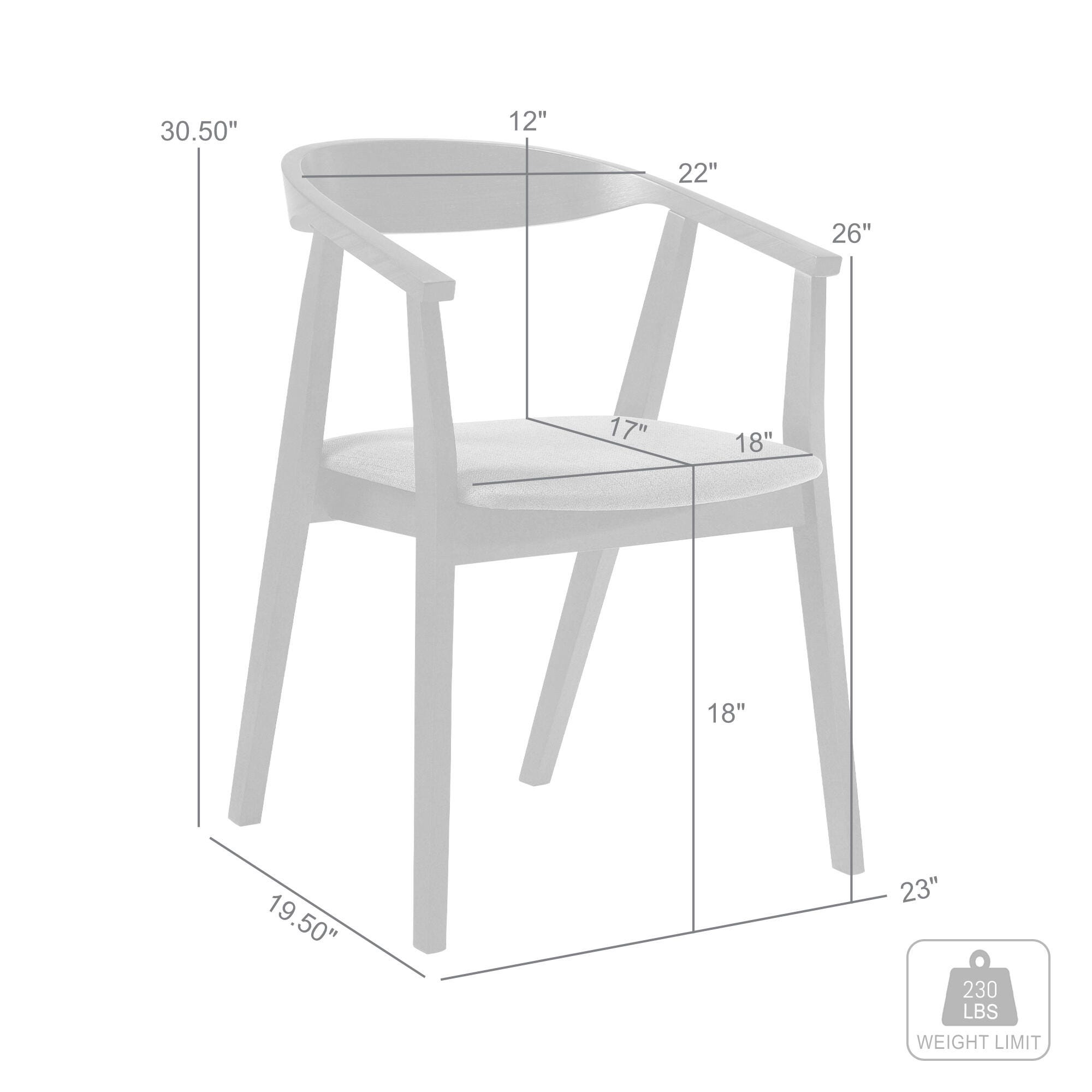 Santana Dining Chair (Set of 2), Charcoal/Black, large