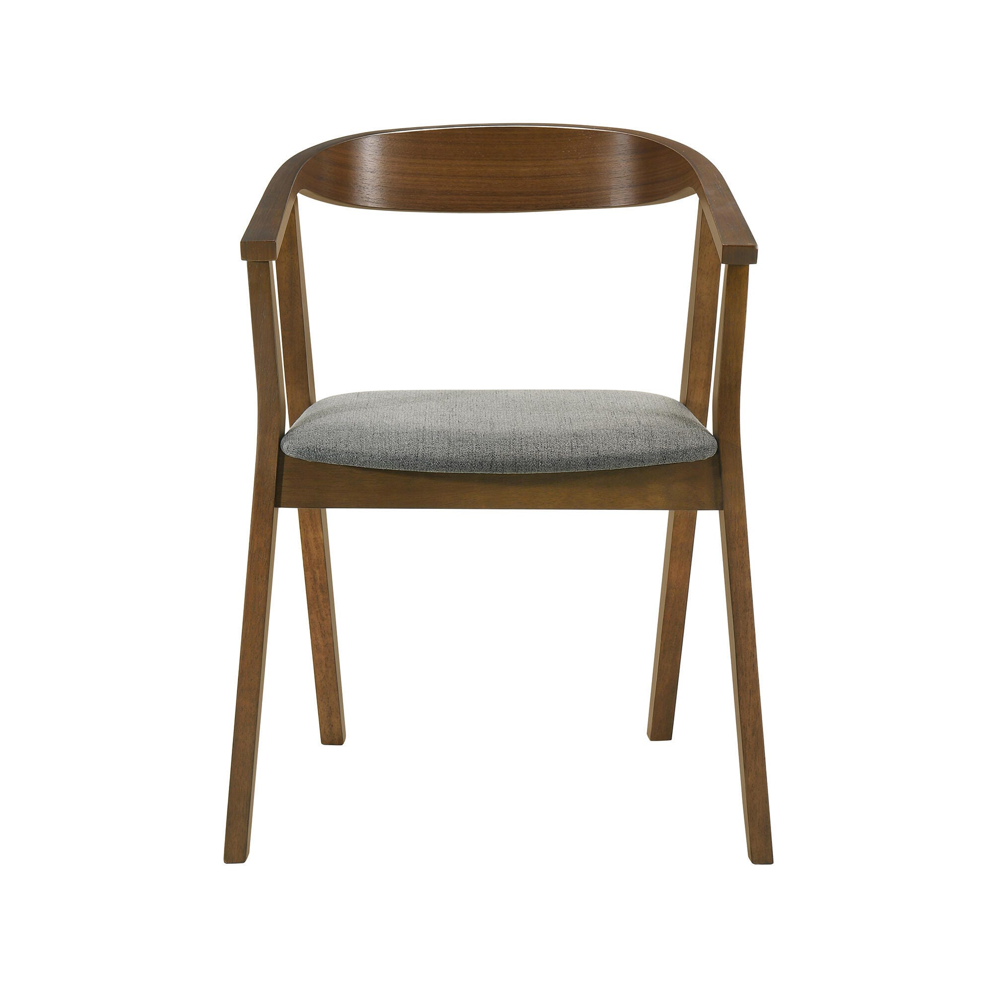 Santana Dining Chair (Set of 2), Charcoal/Walnut, large