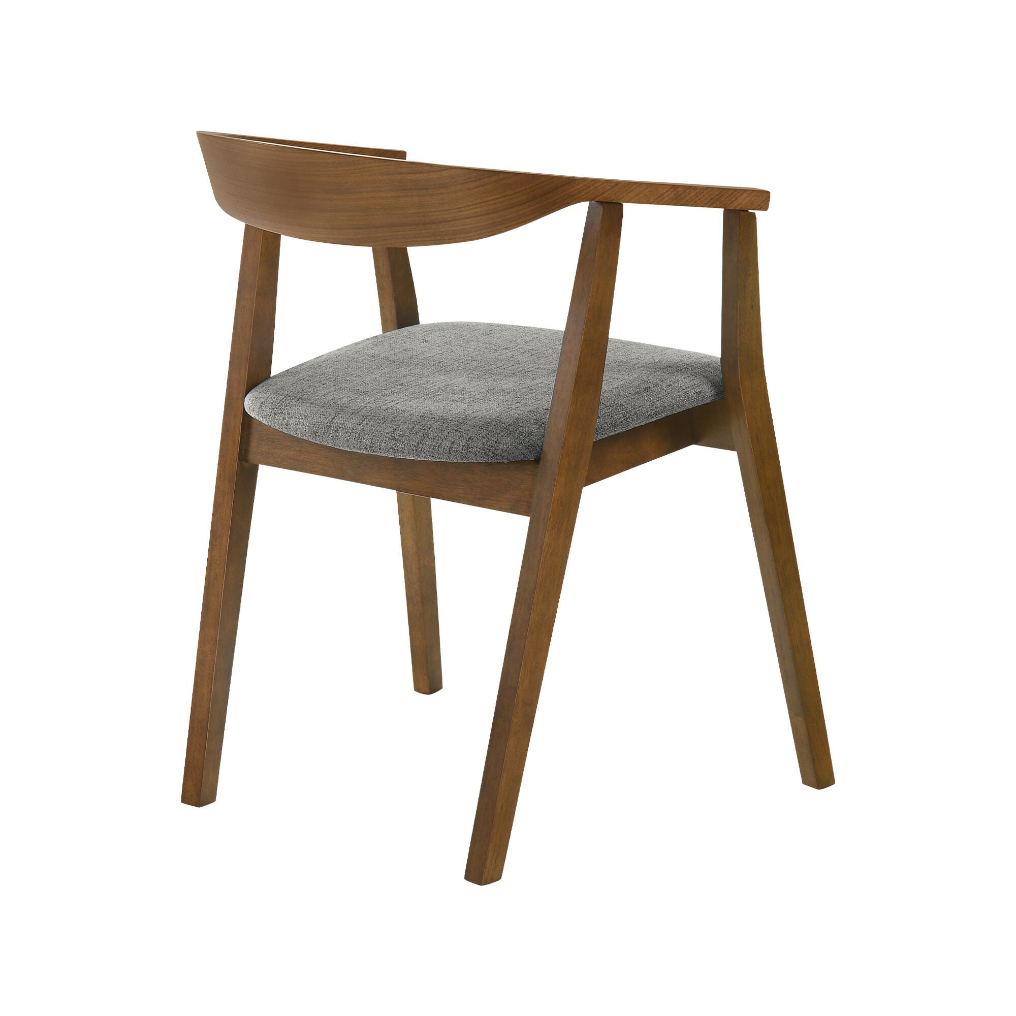 Santana Dining Chair (Set of 2), Charcoal/Walnut, large