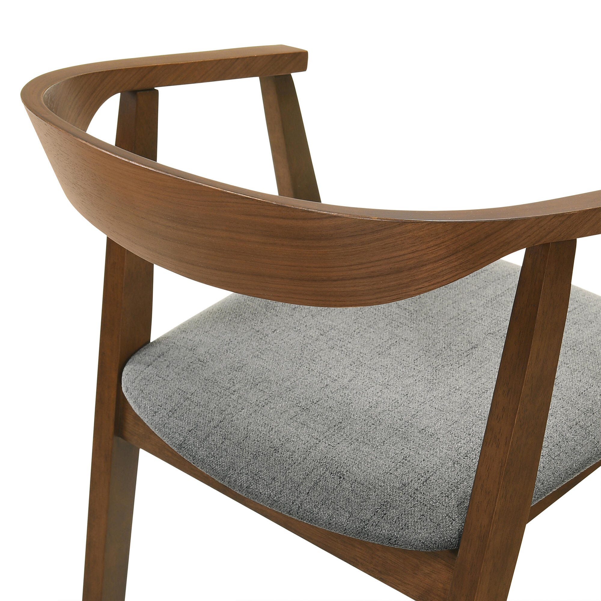 Santana Dining Chair (Set of 2), Charcoal/Walnut, large