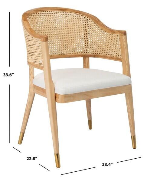 Safavieh Rogue Rattan Dining Chair, Natural, large