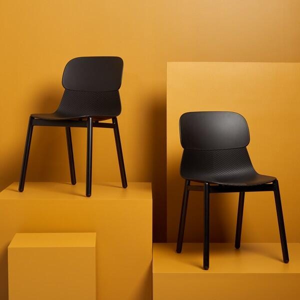 Safavieh Abbie Dining Chair (Set of 2), Black, large