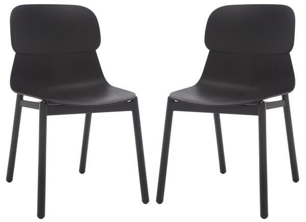 Safavieh Abbie Dining Chair (Set of 2), Black