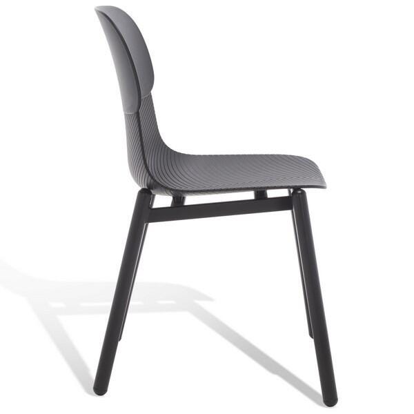 Safavieh Abbie Dining Chair (Set of 2), Black, large