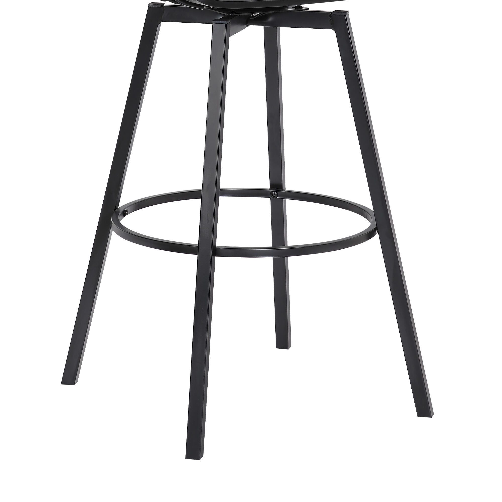 Athena Swivel Counter Stool, Gray/Black, large