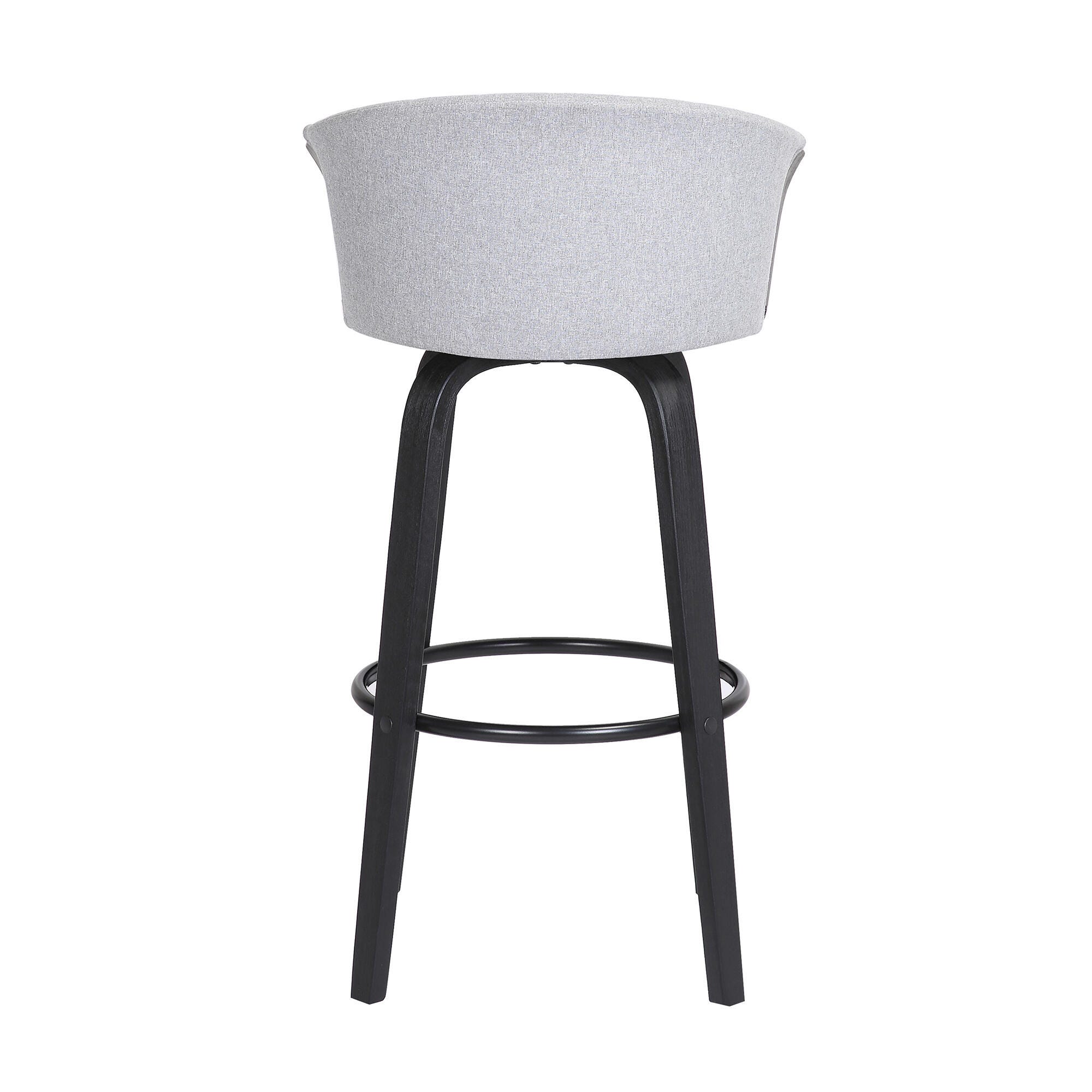 Diana Swivel Counter Stool, Light Gray/Black, large