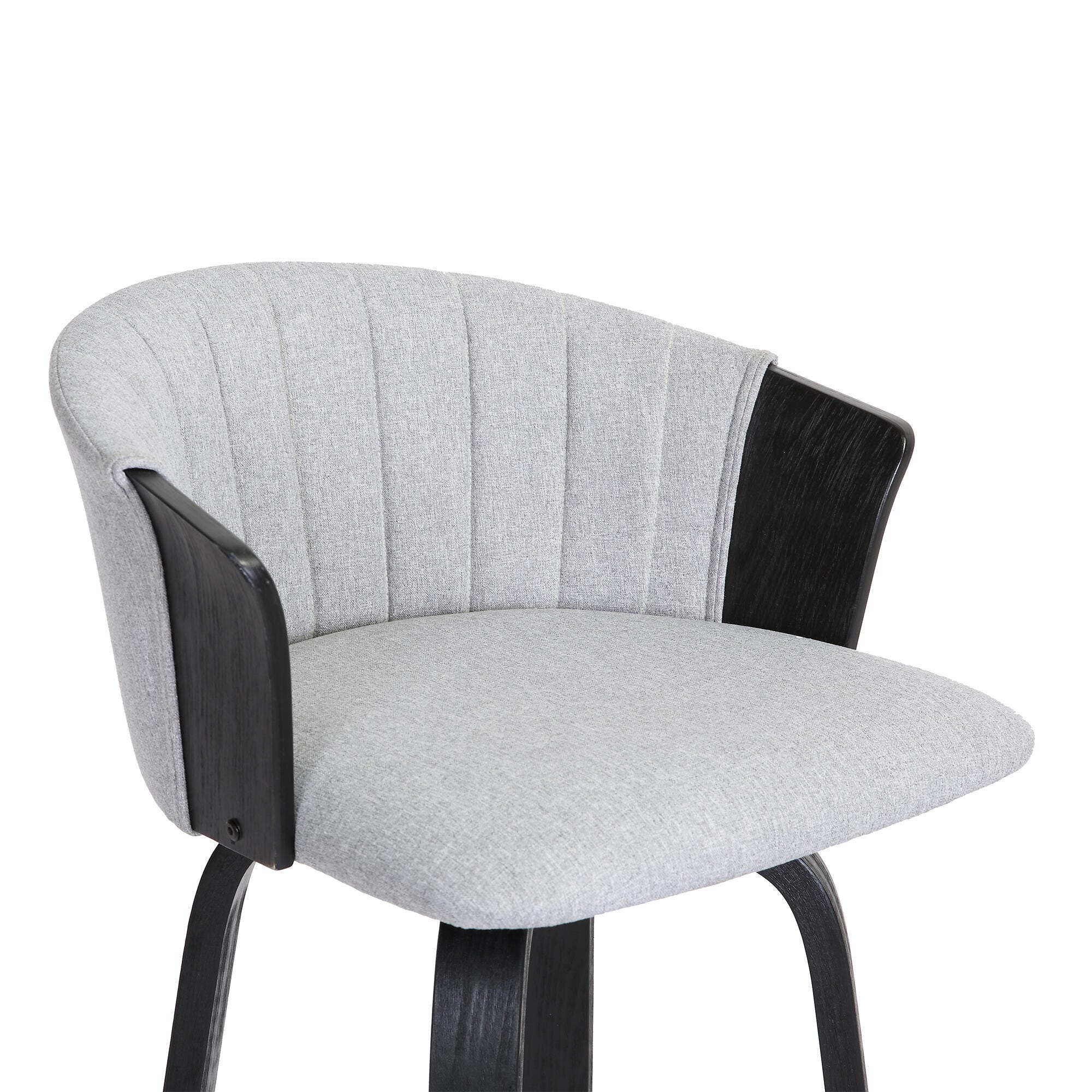 Diana Swivel Counter Stool, Light Gray/Black, large