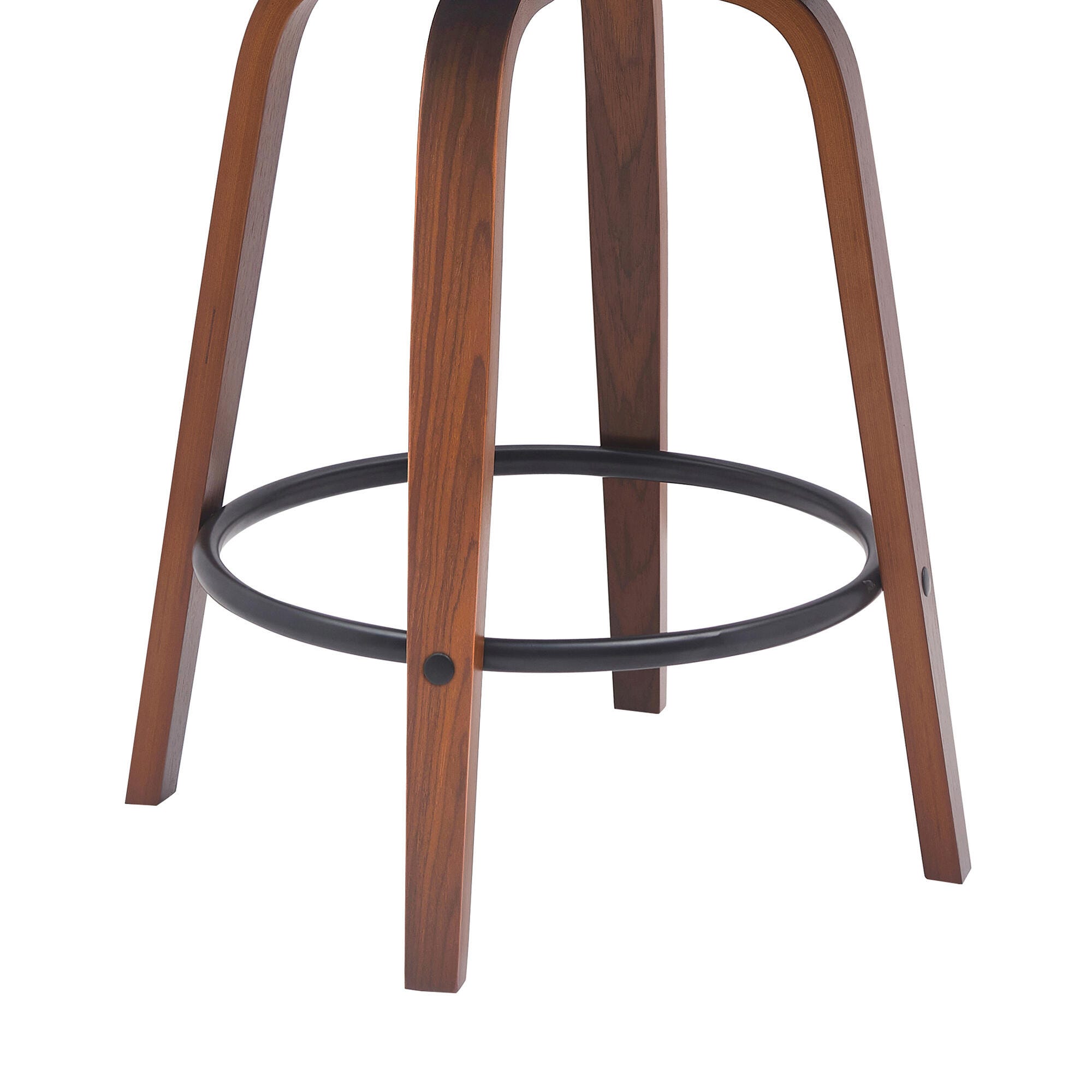 Diana Swivel Counter Stool, Gray/Walnut/Black, large