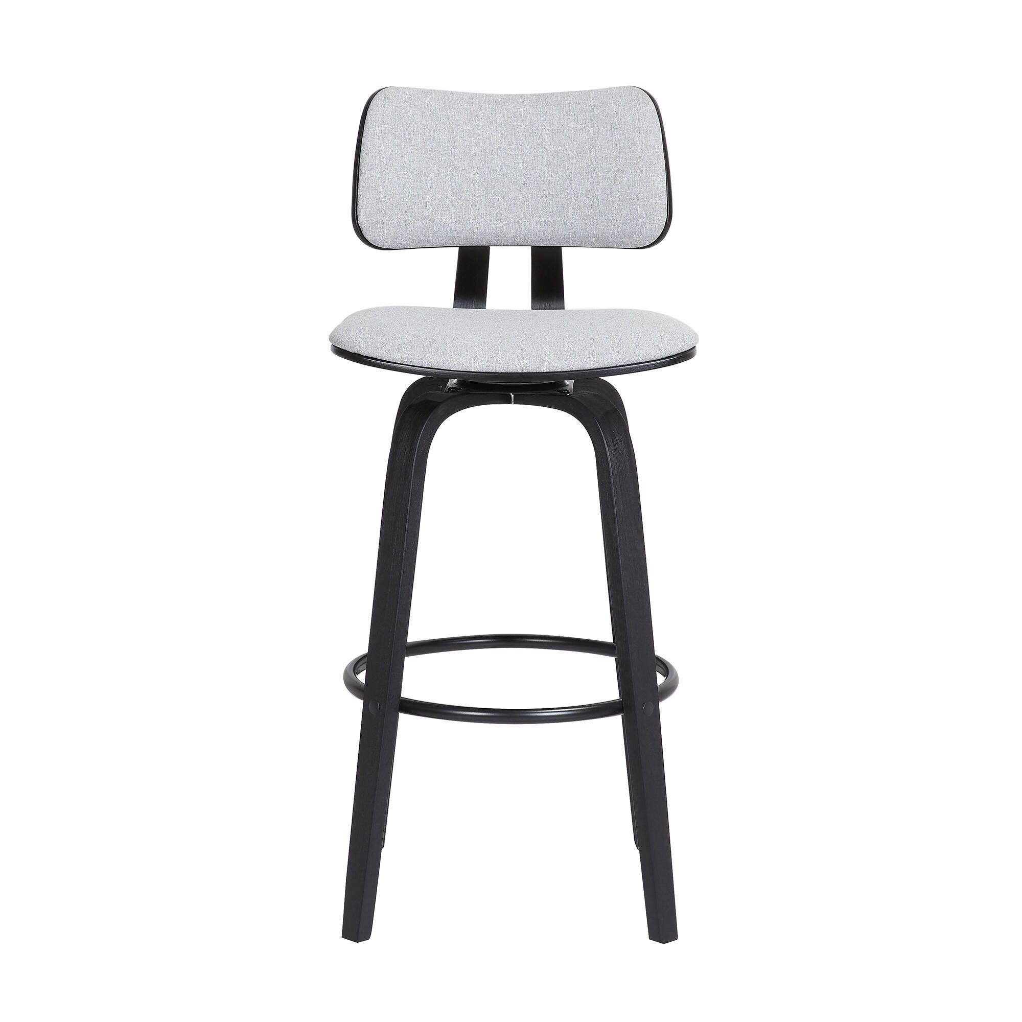 Pico Swivel Counter Stool, Light Gray/Black, large