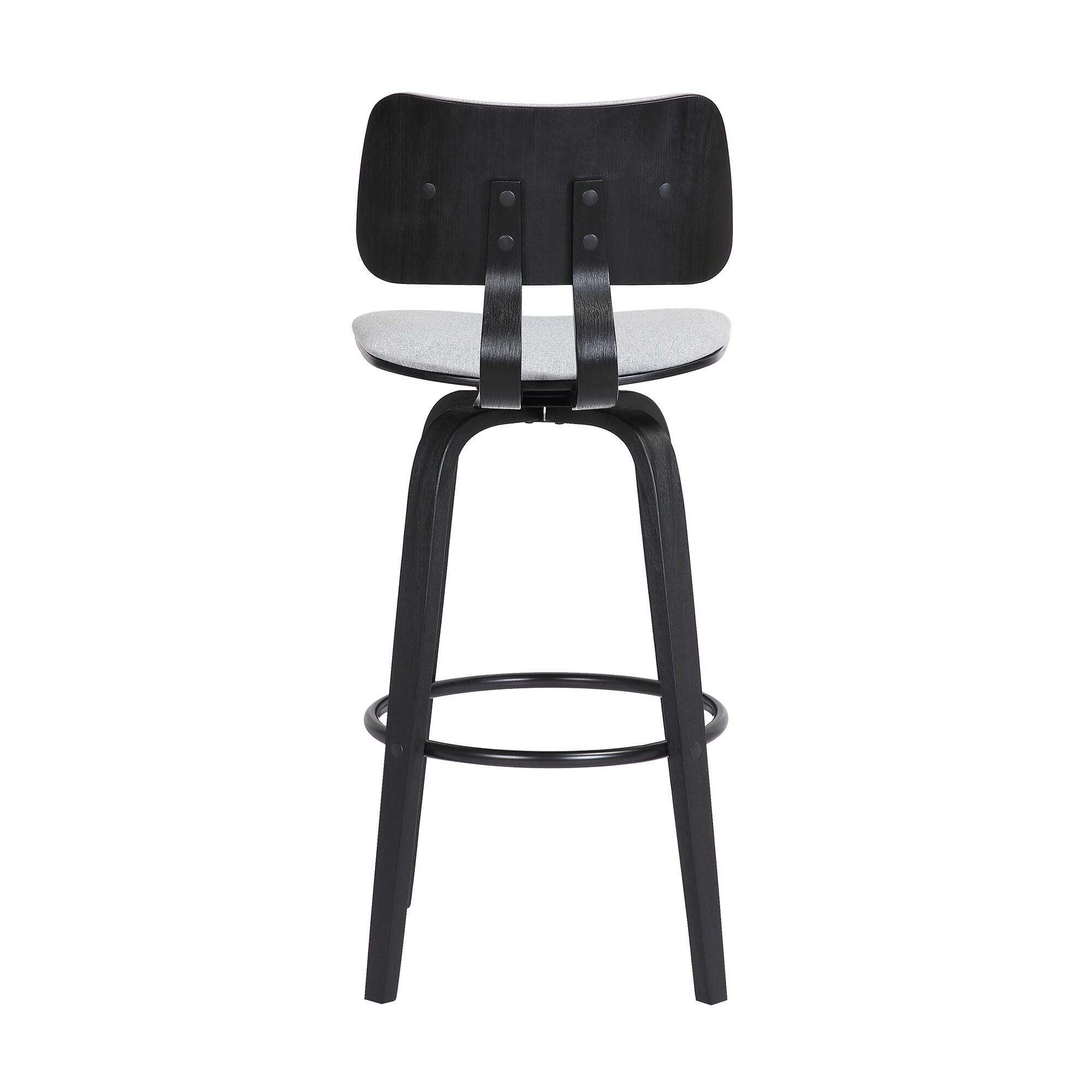 Pico Swivel Counter Stool, Light Gray/Black, large