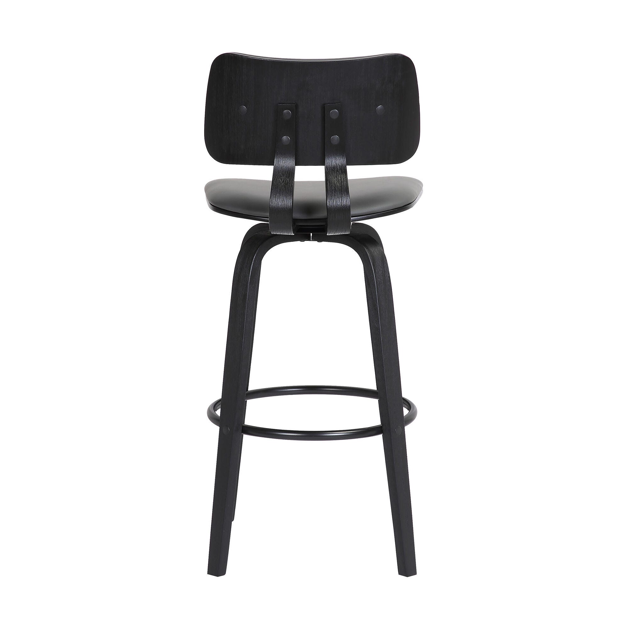 Pico Swivel Bar Stool, Gray/Black, large