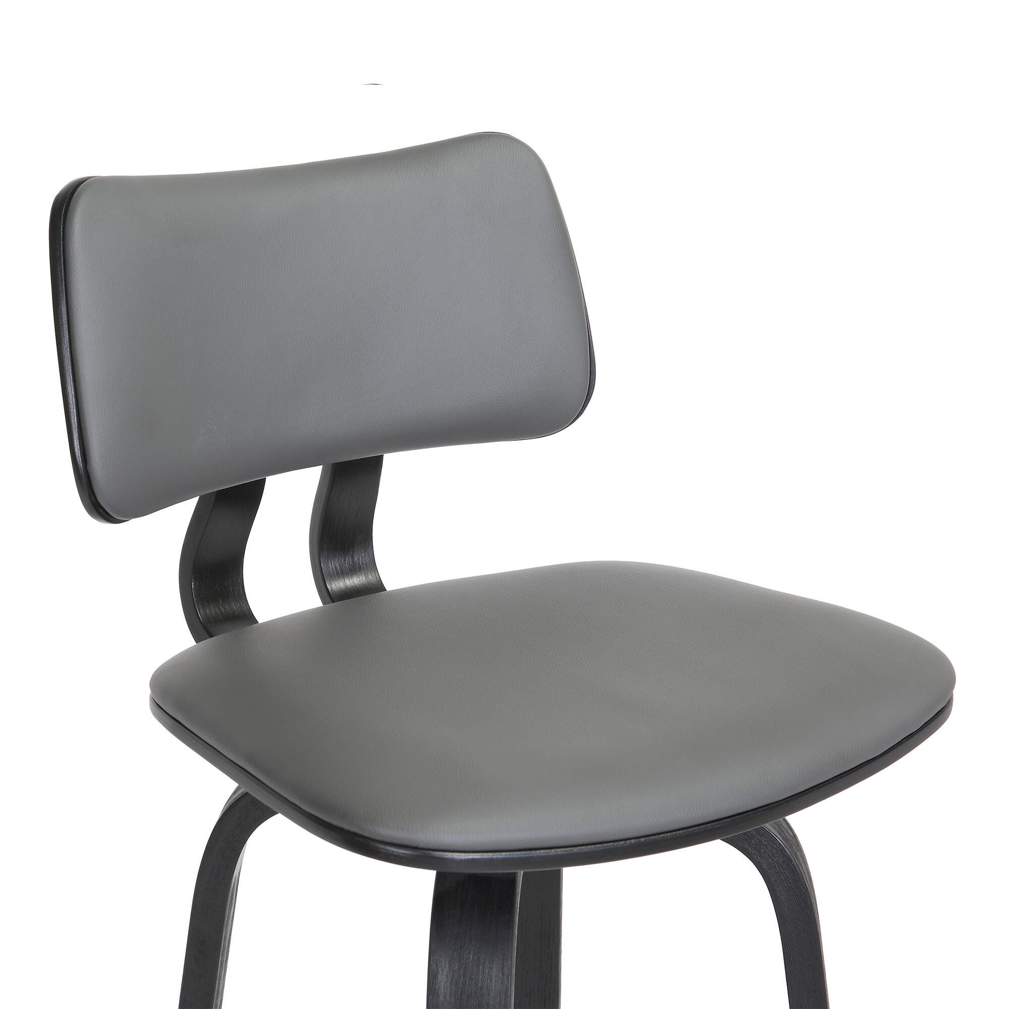 Pico Swivel Bar Stool, Gray/Black, large
