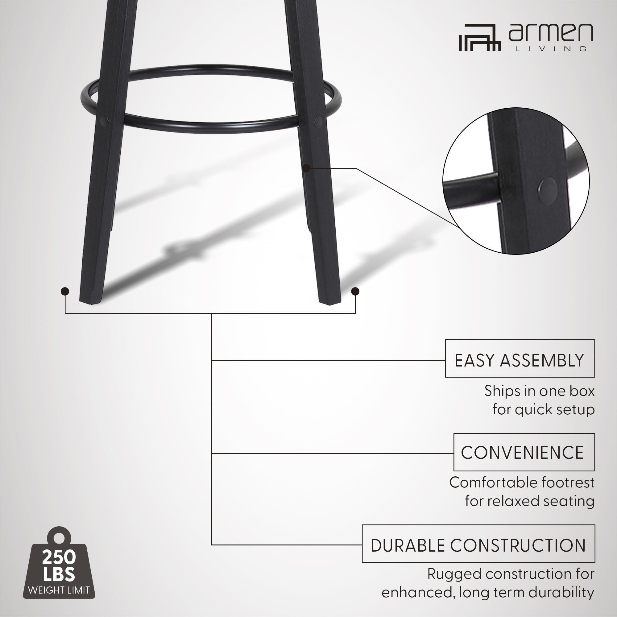 Pico Swivel Bar Stool, Light Gray/Black, large