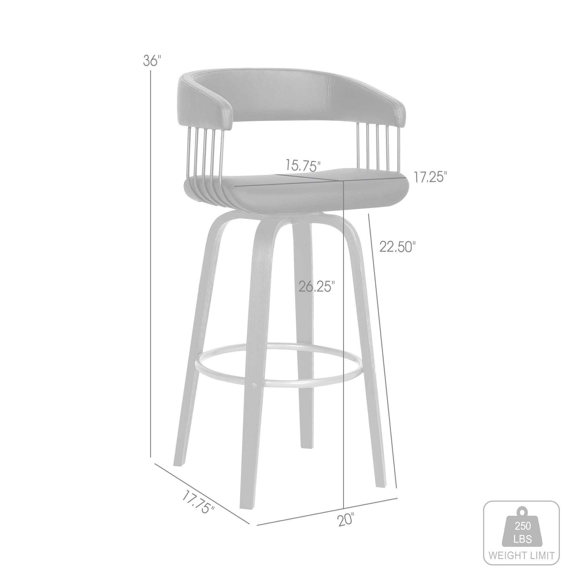Topanga Swivel Counter Stool, Black/Bronze, large