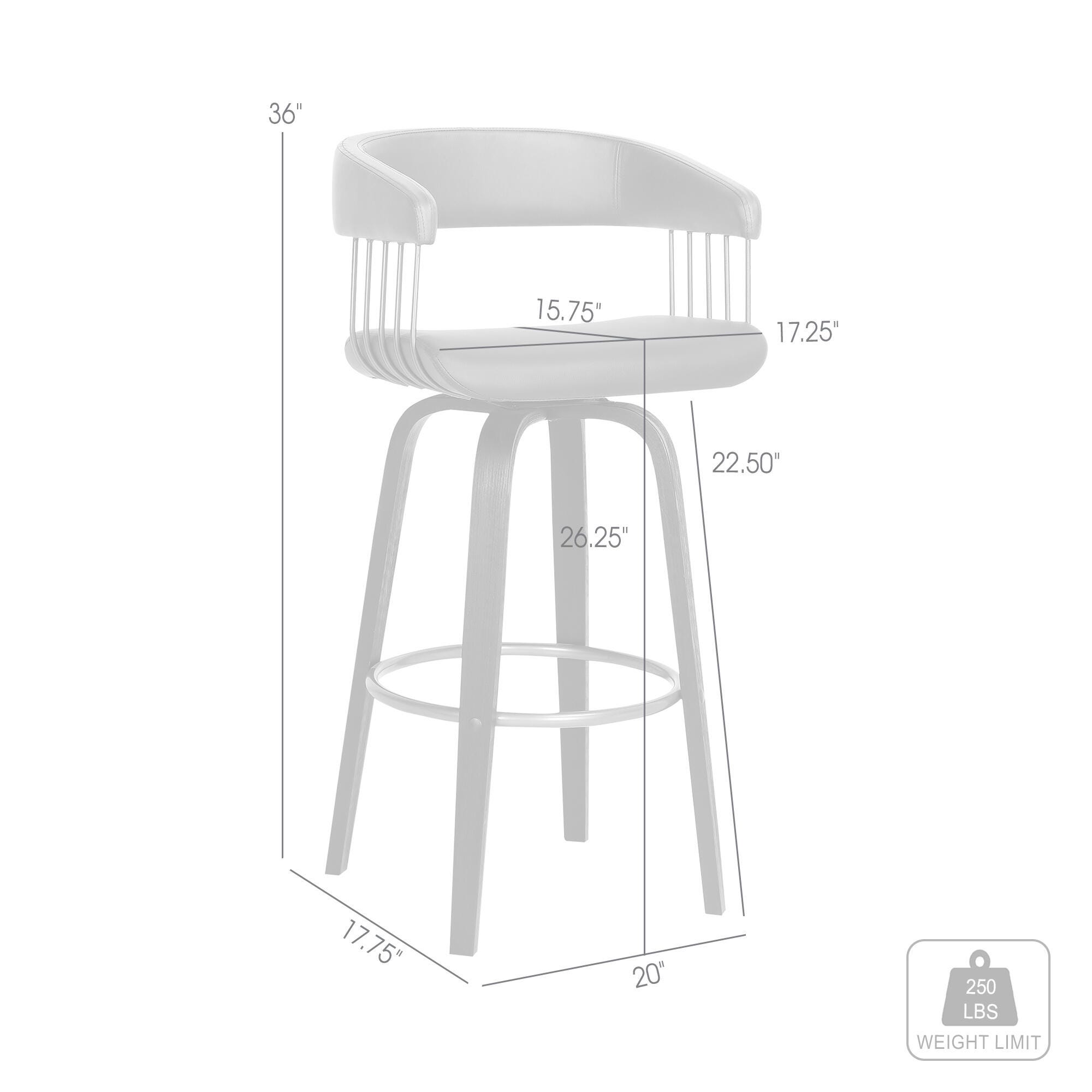 Topanga Swivel Counter Stool, Gray/Black/Bronze, large