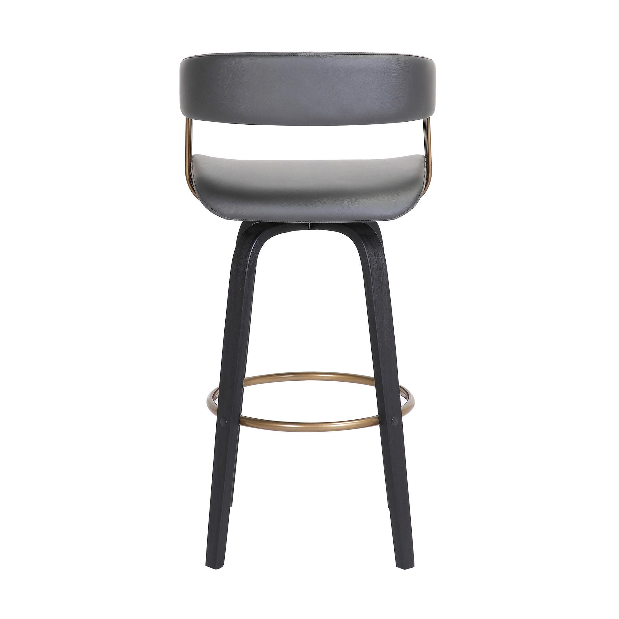 Topanga Swivel Bar Stool, Gray/Black/Bronze, large