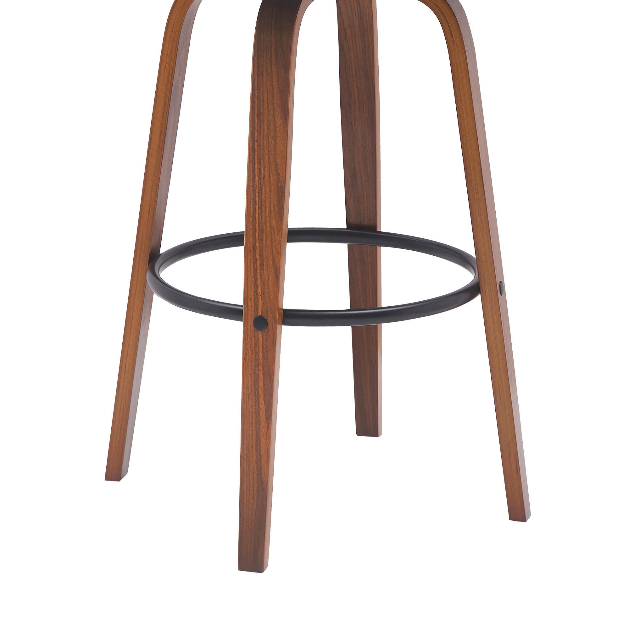 Willow Swivel Bar Stool, Gray/Walnut/Bronze, large