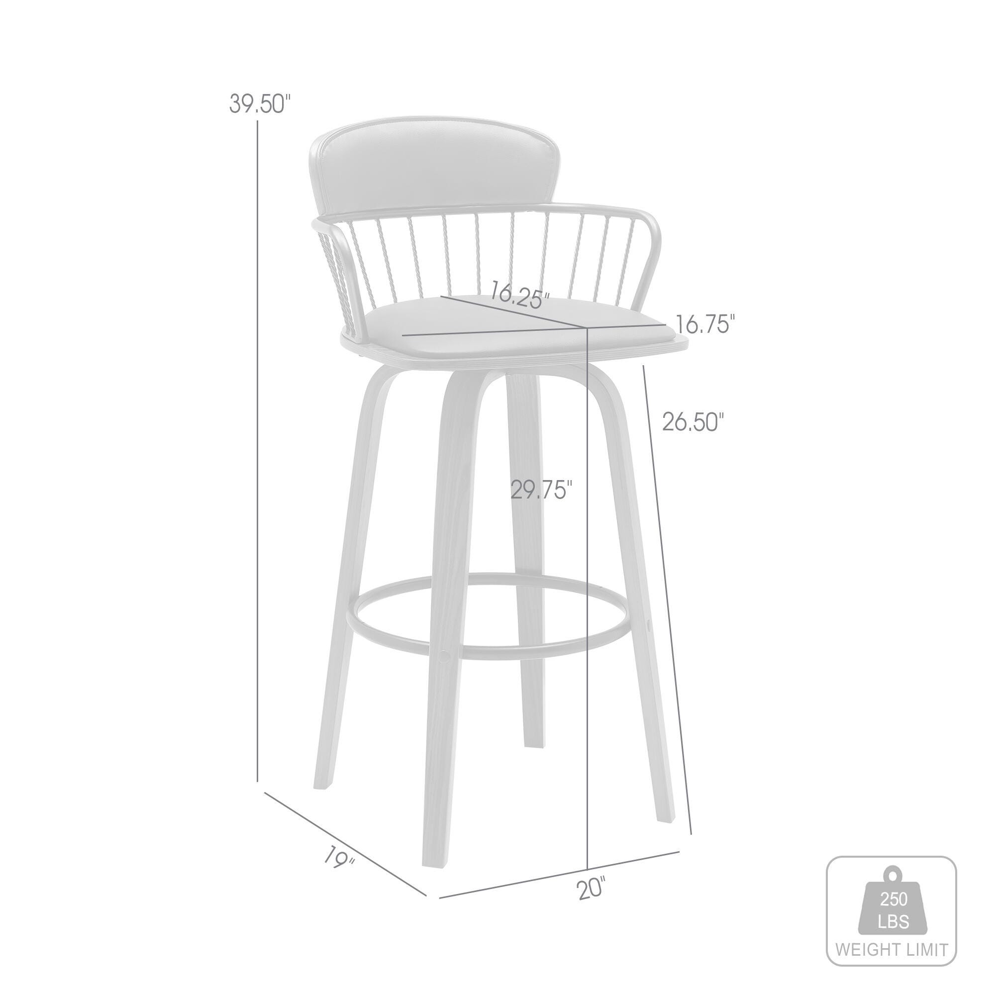 Willow Swivel Bar Stool, Gray/Walnut/Bronze, large