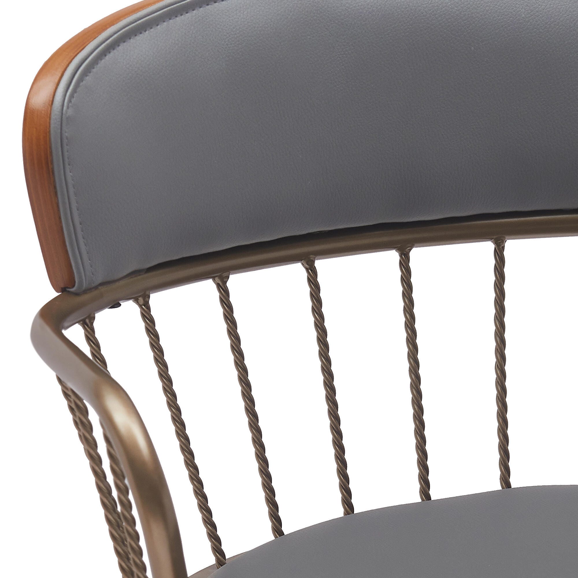 Willow Swivel Bar Stool, Gray/Walnut/Bronze, large
