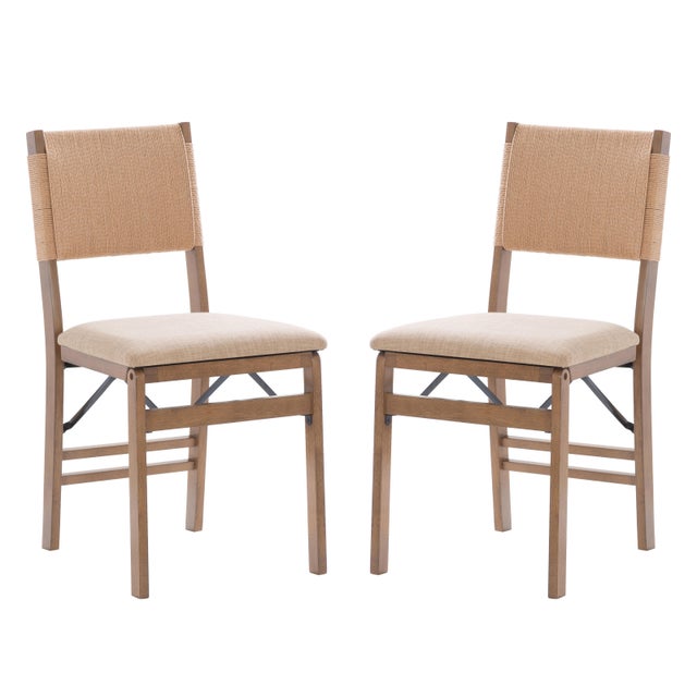 Linon Hutch Rope Folding Chair