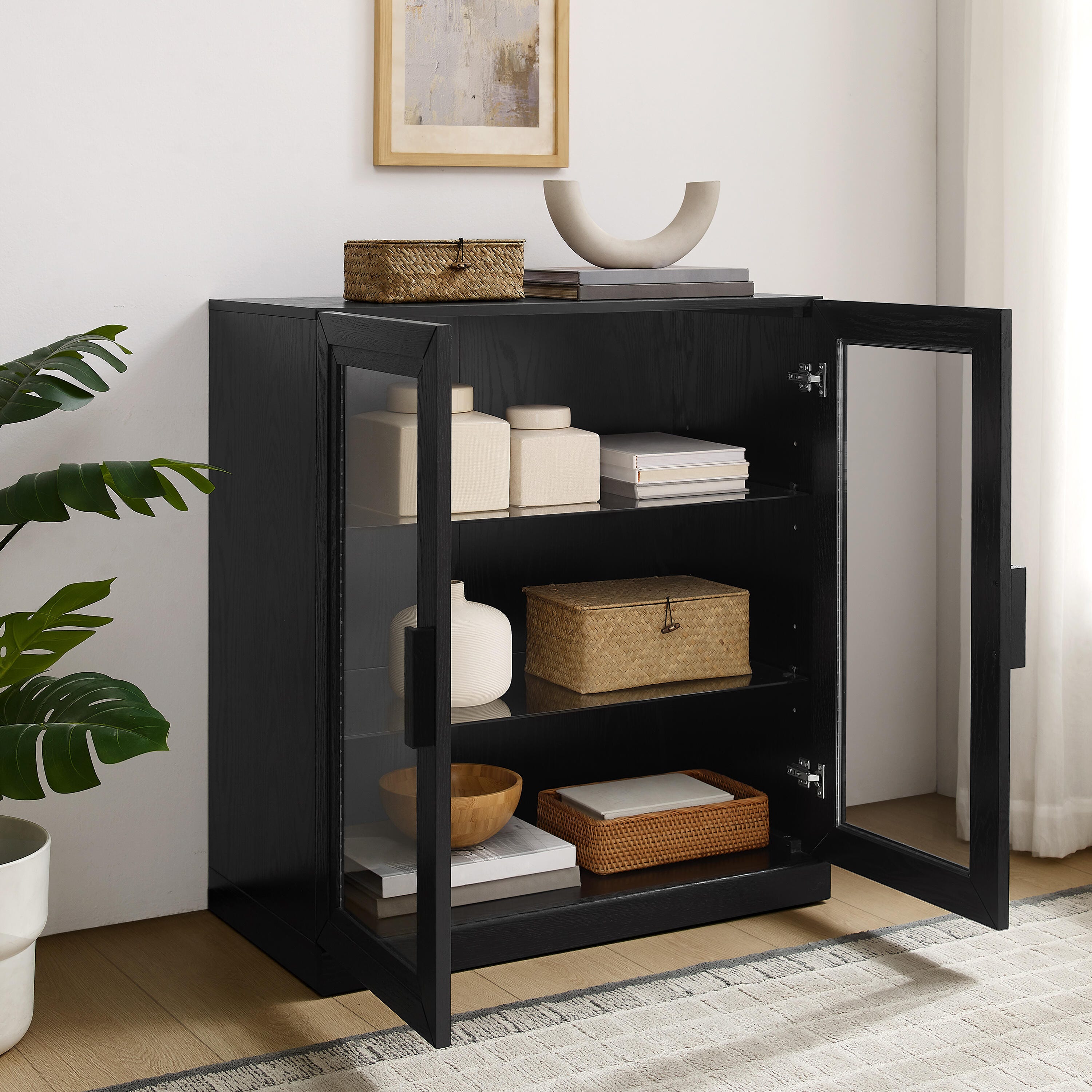Crosley Furniture Essen Stackable Kitchen Pantry Storage Cabinet, , large