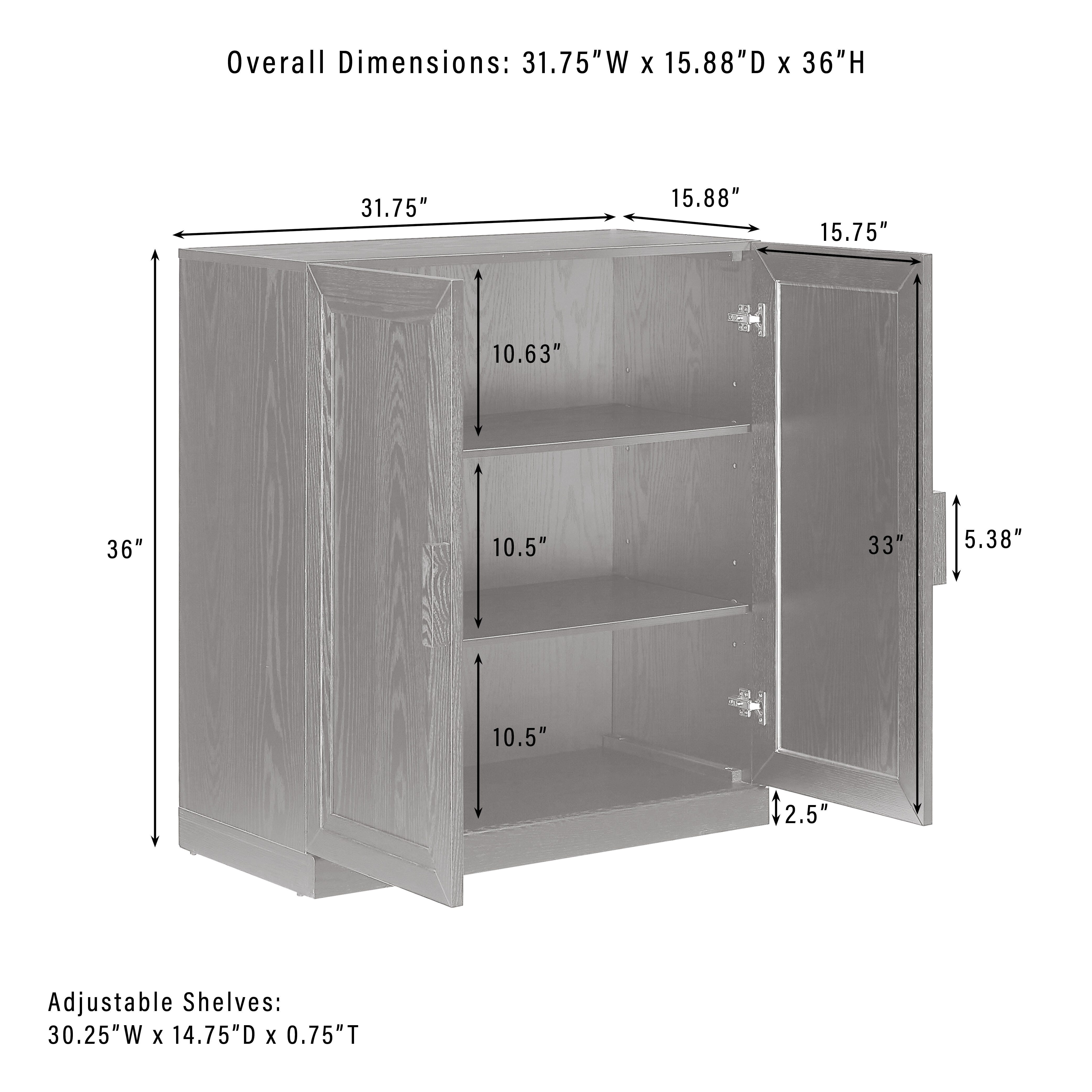 Crosley Furniture Essen Stackable Kitchen Pantry Storage Cabinet, , large