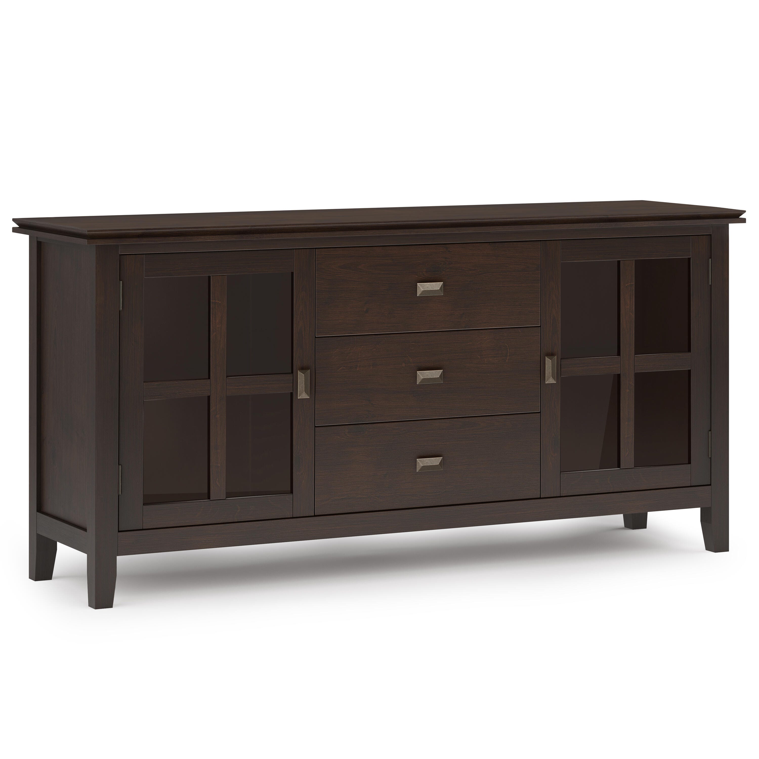 Simpli Home Artisan Sideboard Buffet, Walnut, large